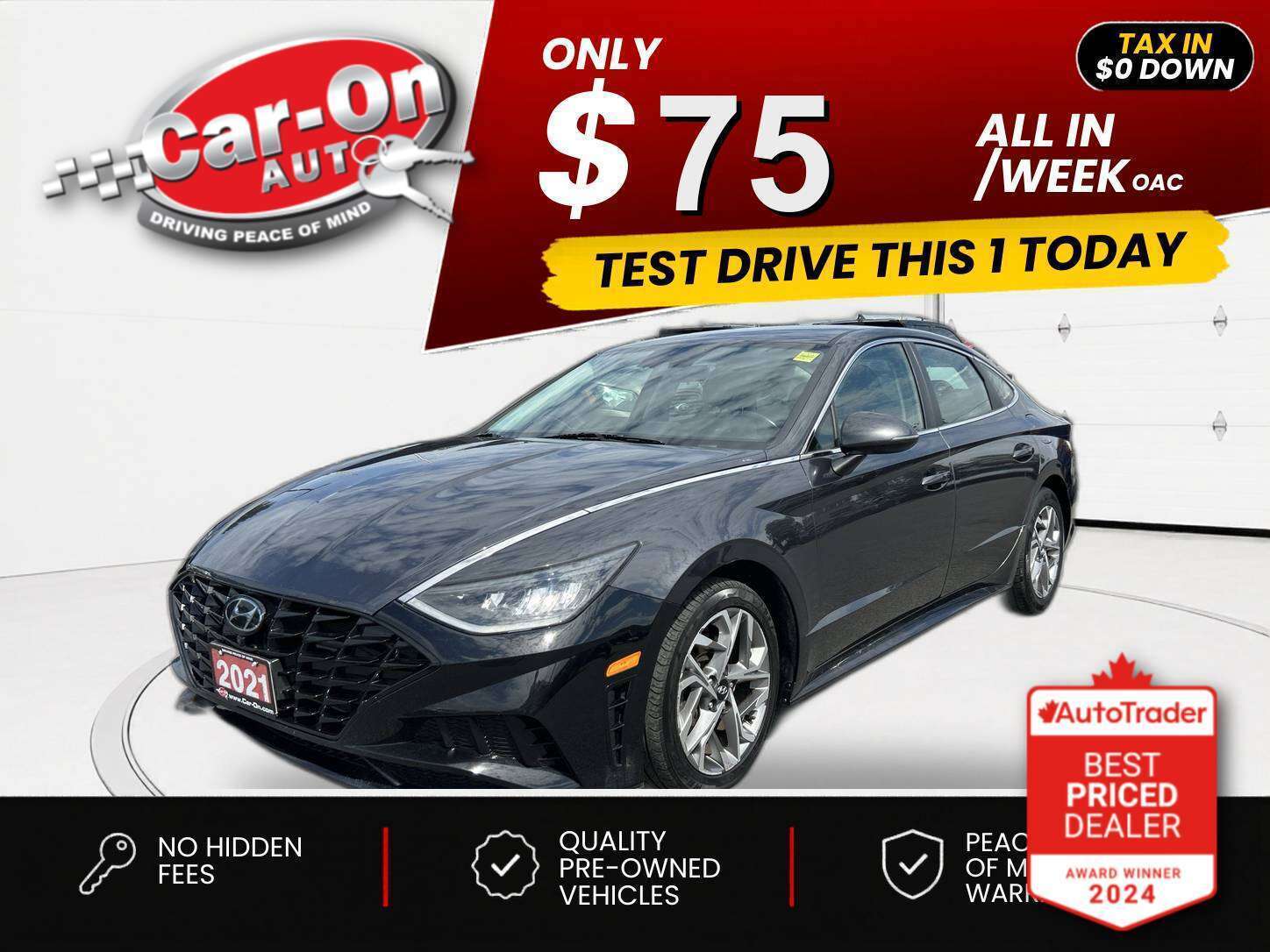 Gray 2021 Hyundai Sonata Sedan Automatic