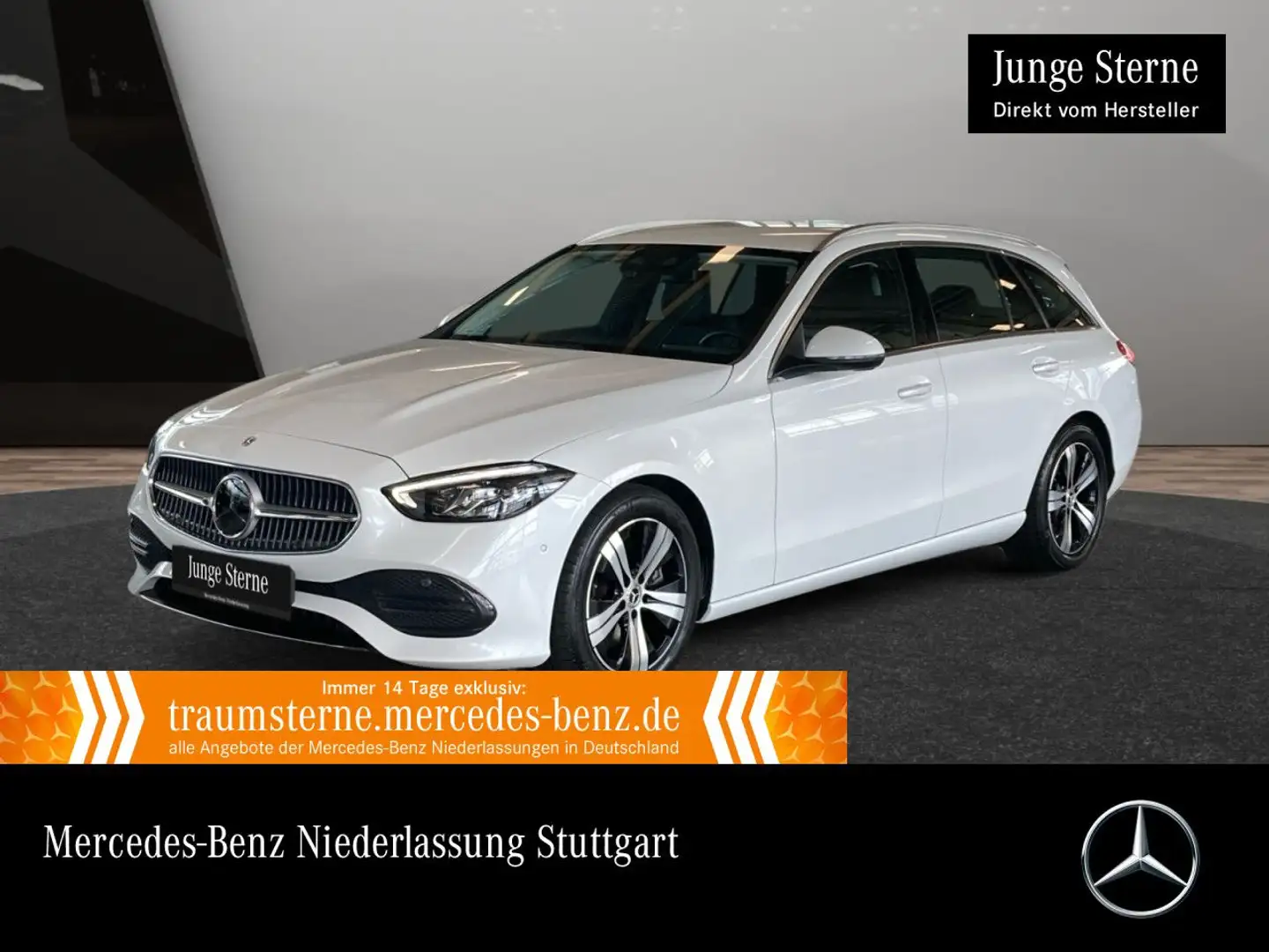 Mercedes-Benz C 200 T 4M AVANTG+AHK+LED+KAMERA+KEYLESS+9G Weiß - 1