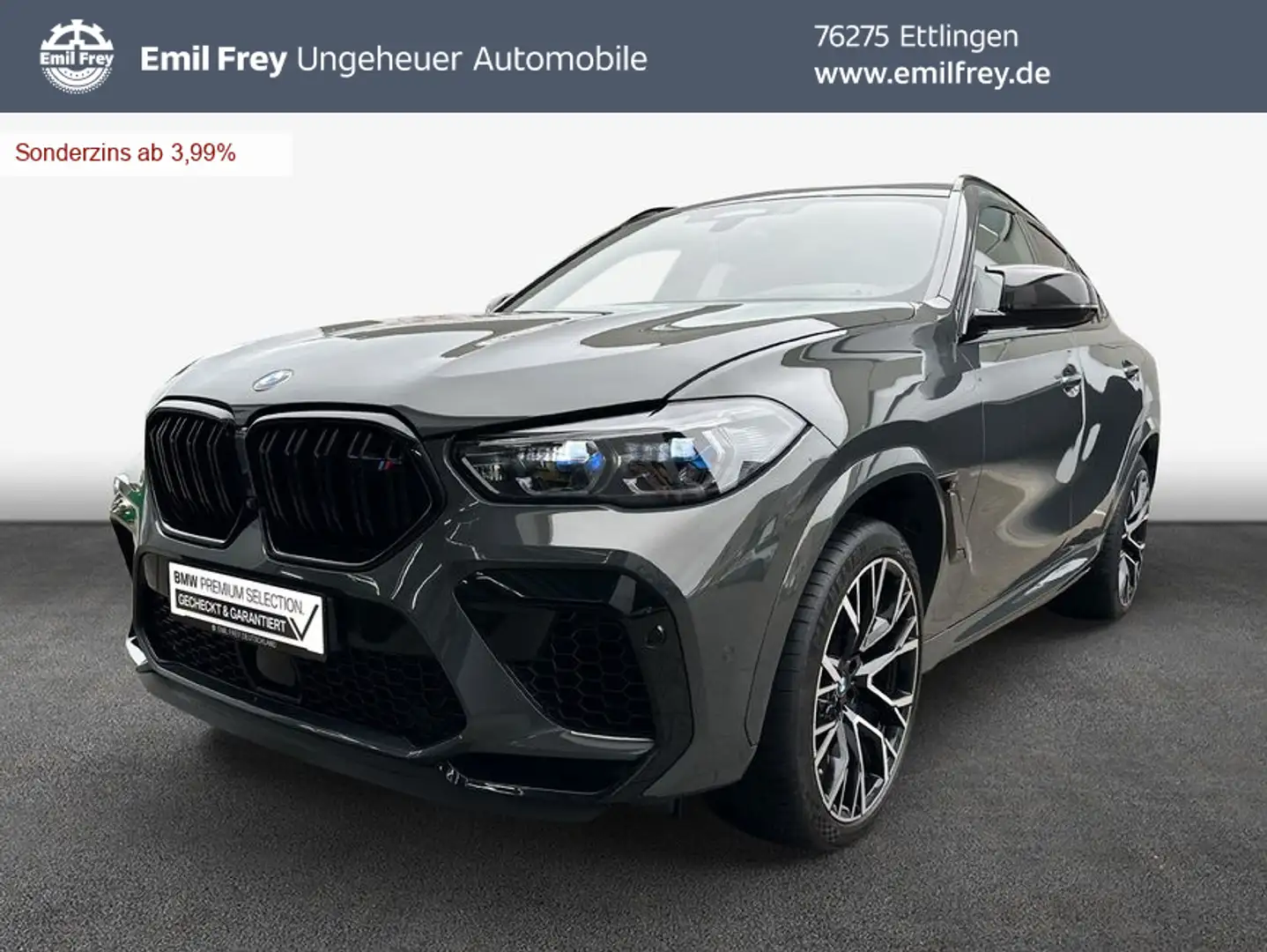 BMW X6 M Competition Bowers & Wilkins Laser Pano AHK Grau - 1