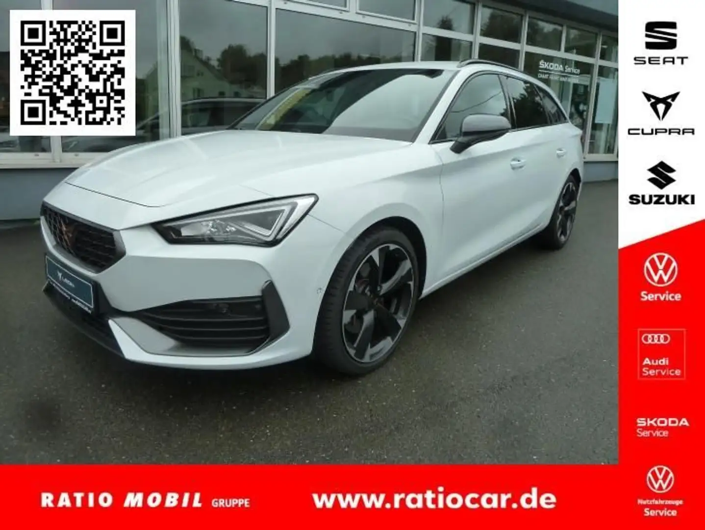 CUPRA Leon LEON SPORTSTOURER 2.0 TSI DSG AHZV VORBER. NAVI Blanc - 1