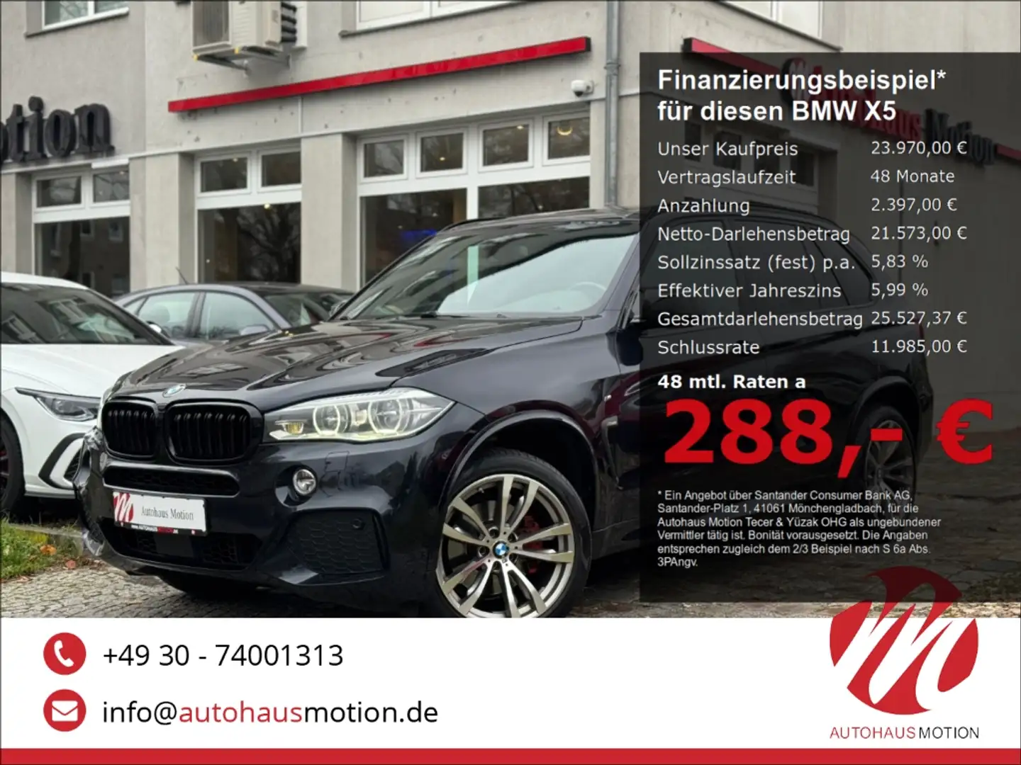 BMW X5 xDrive40d M Sport 7-Sitzer 2x Fond TV Pano Navi Ka Noir - 1