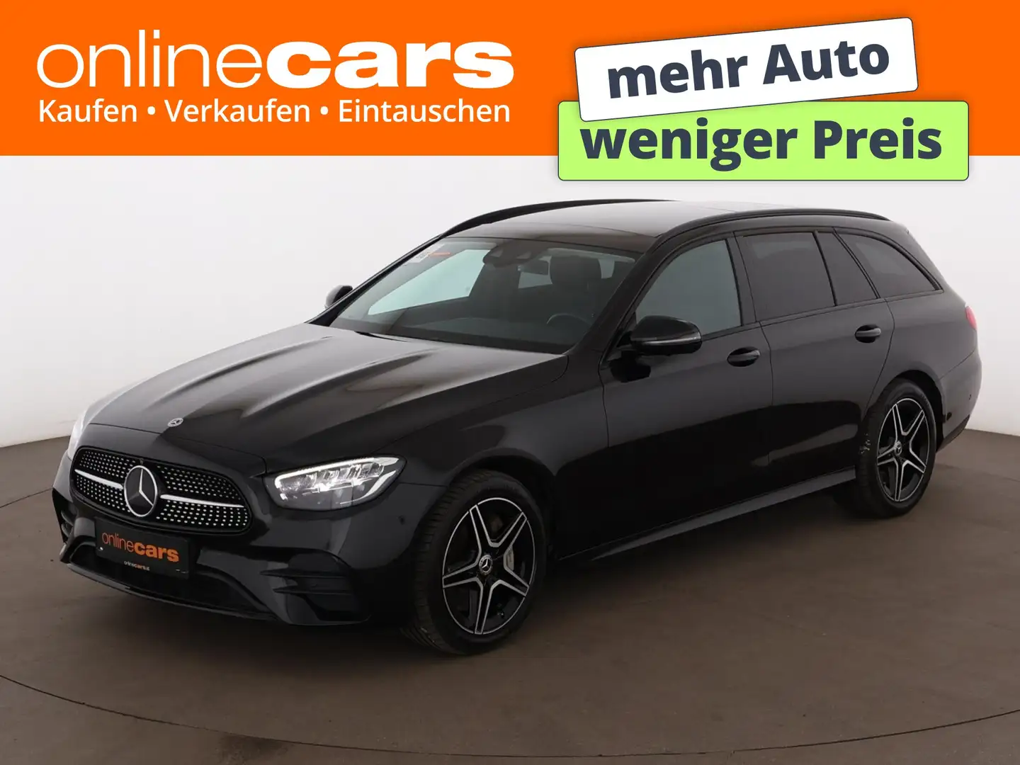 Mercedes-Benz E 300 de AMG-Line Aut LED 360-CAM SKY AHK RADAR Schwarz - 1
