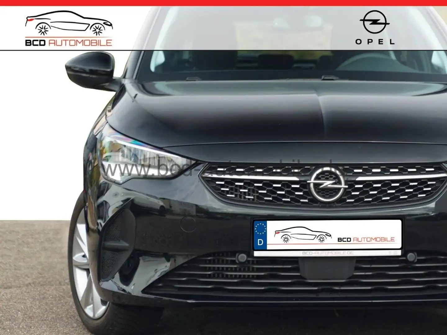 Opel Corsa F Elegance*LED*APPLE*TEMPO*ALU*SPUR*TOTW* Schwarz - 1