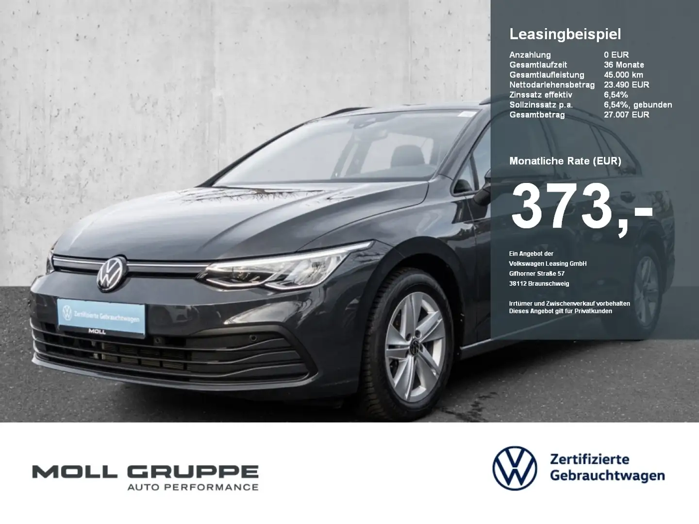 Volkswagen Golf Variant 1.5 TSI Life NAVI ALU PDC Grau - 1