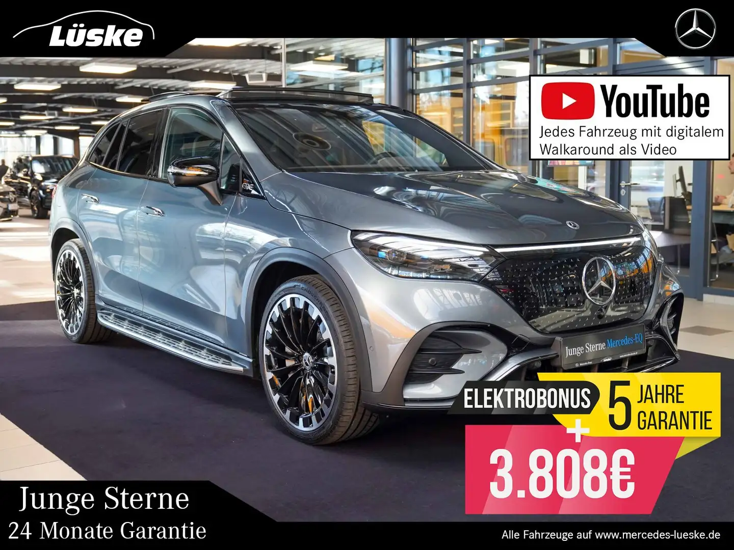 Mercedes-Benz EQE SUV EQE SUV 350 4M AMG Line HYPER AIR AHK Vielspeich Gris - 1