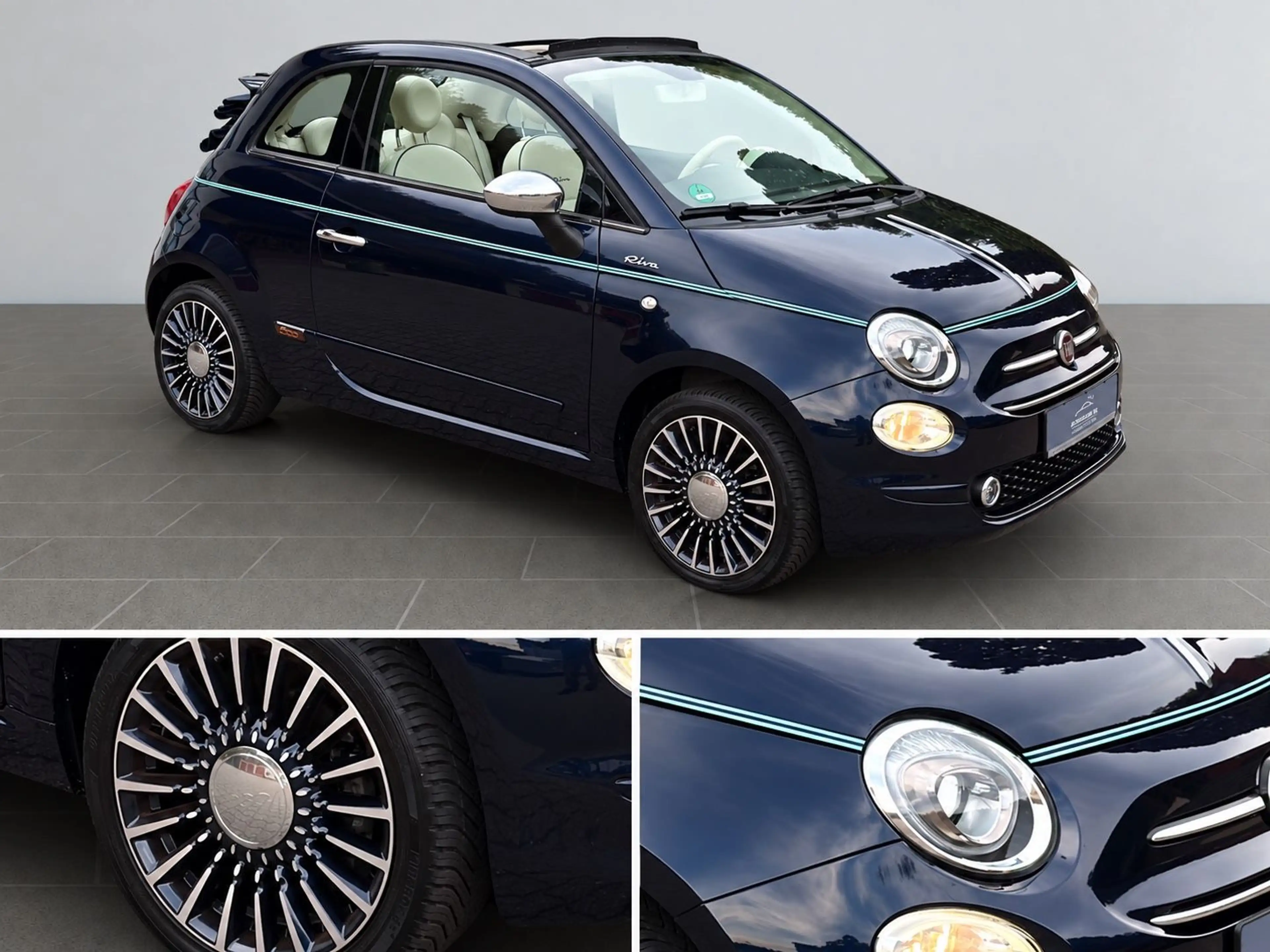 Fiat 500C Riva Cabrio Orig. 19Tkm~Rarität! — photo 11