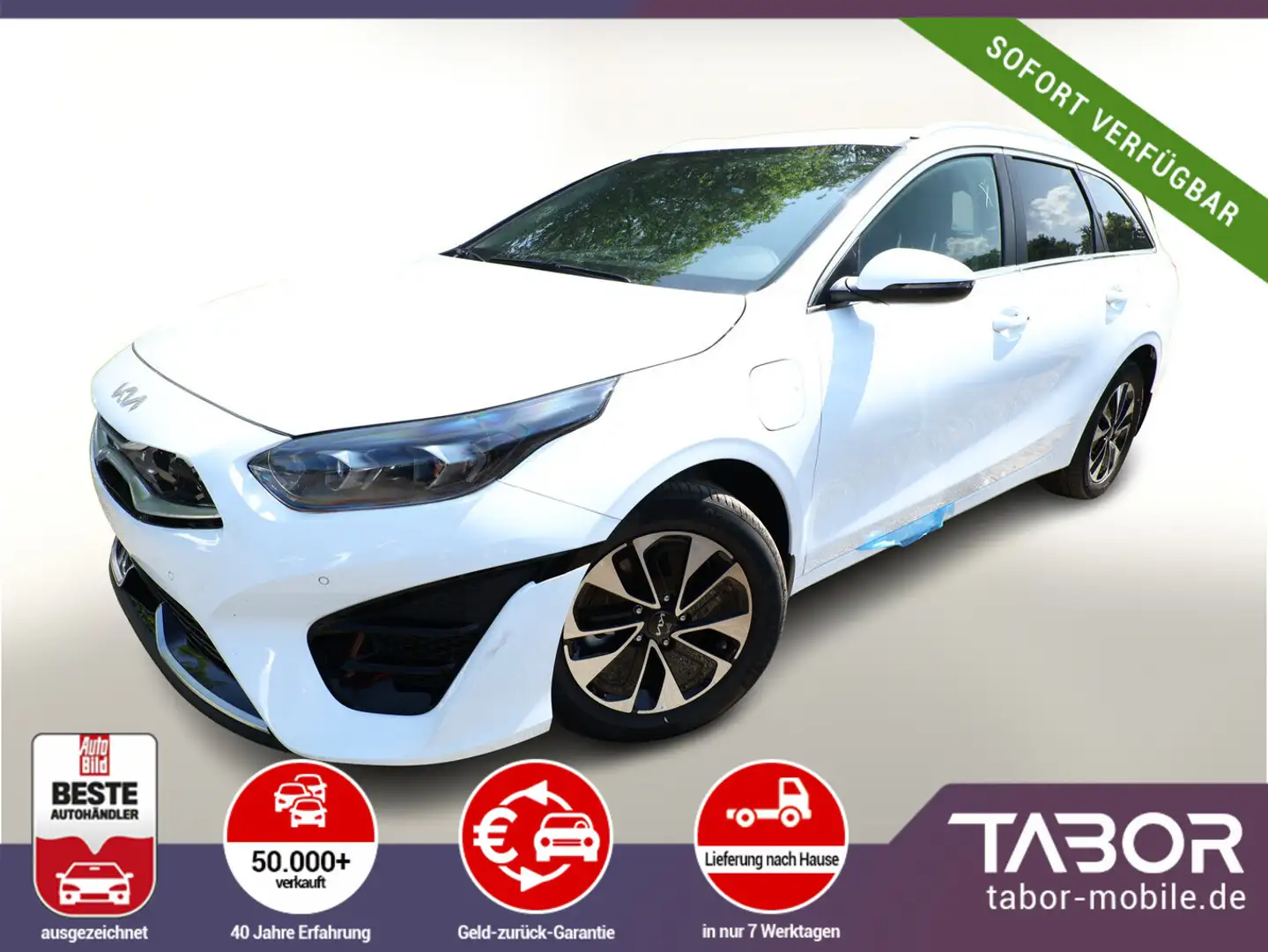 Kia Ceed SW / cee'd SW Ceed SW 1.6 PHEV 140 DCT LED Nav eHk SHZ ACC Kam Weiß - 1
