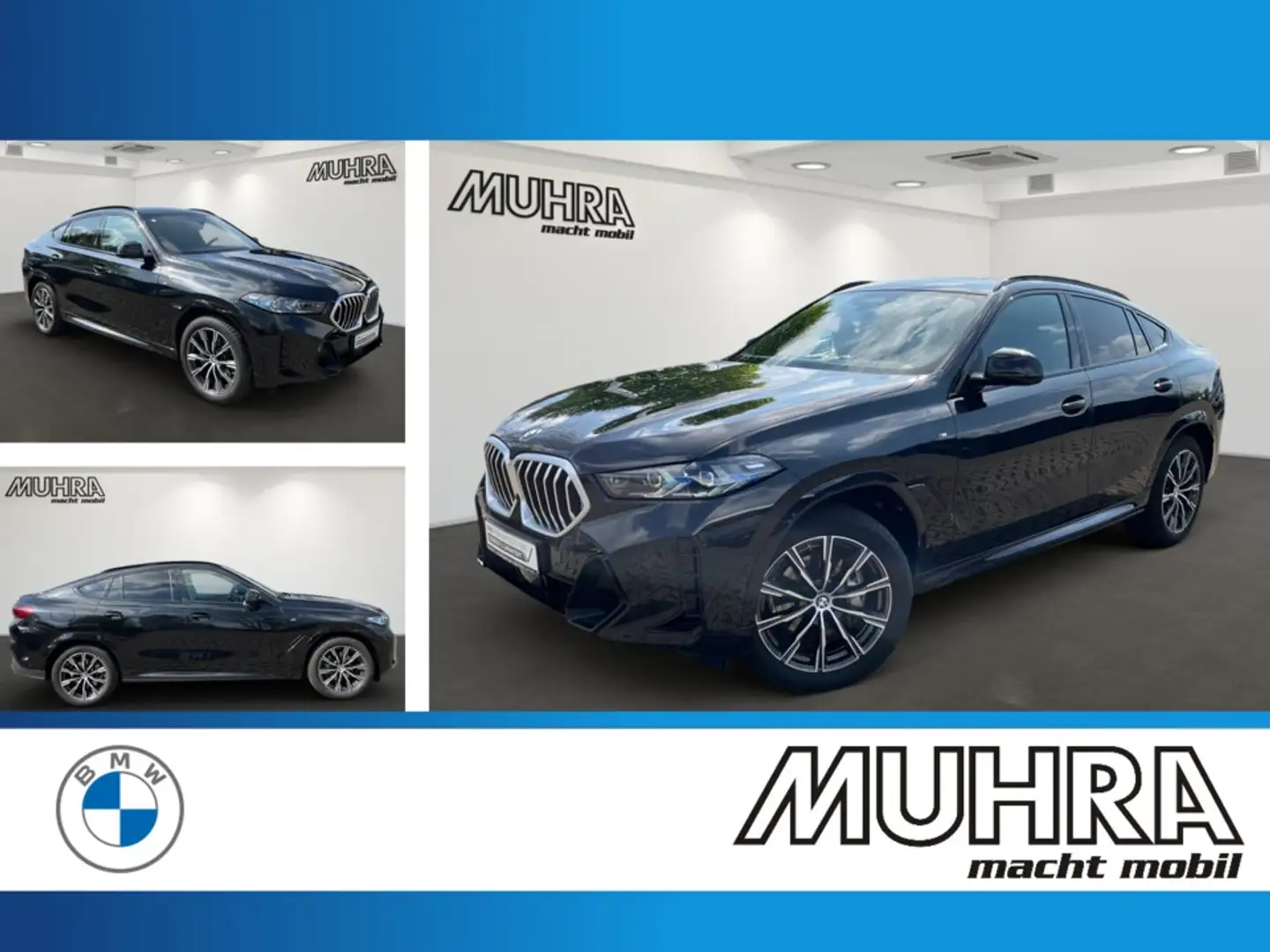BMW X6 M X6 xDrive40i M Sport 2-Achs-Luftfd. Pano Sky AHK Noir - 1