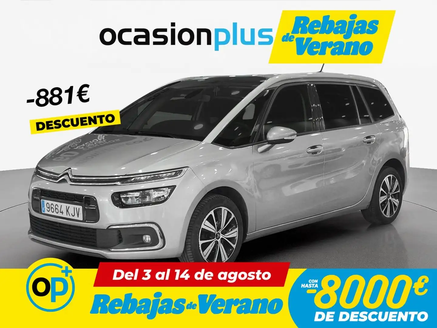 Citroen C4 Grand Picasso 1.6BlueHDI S&S Feel 120 Gris - 1