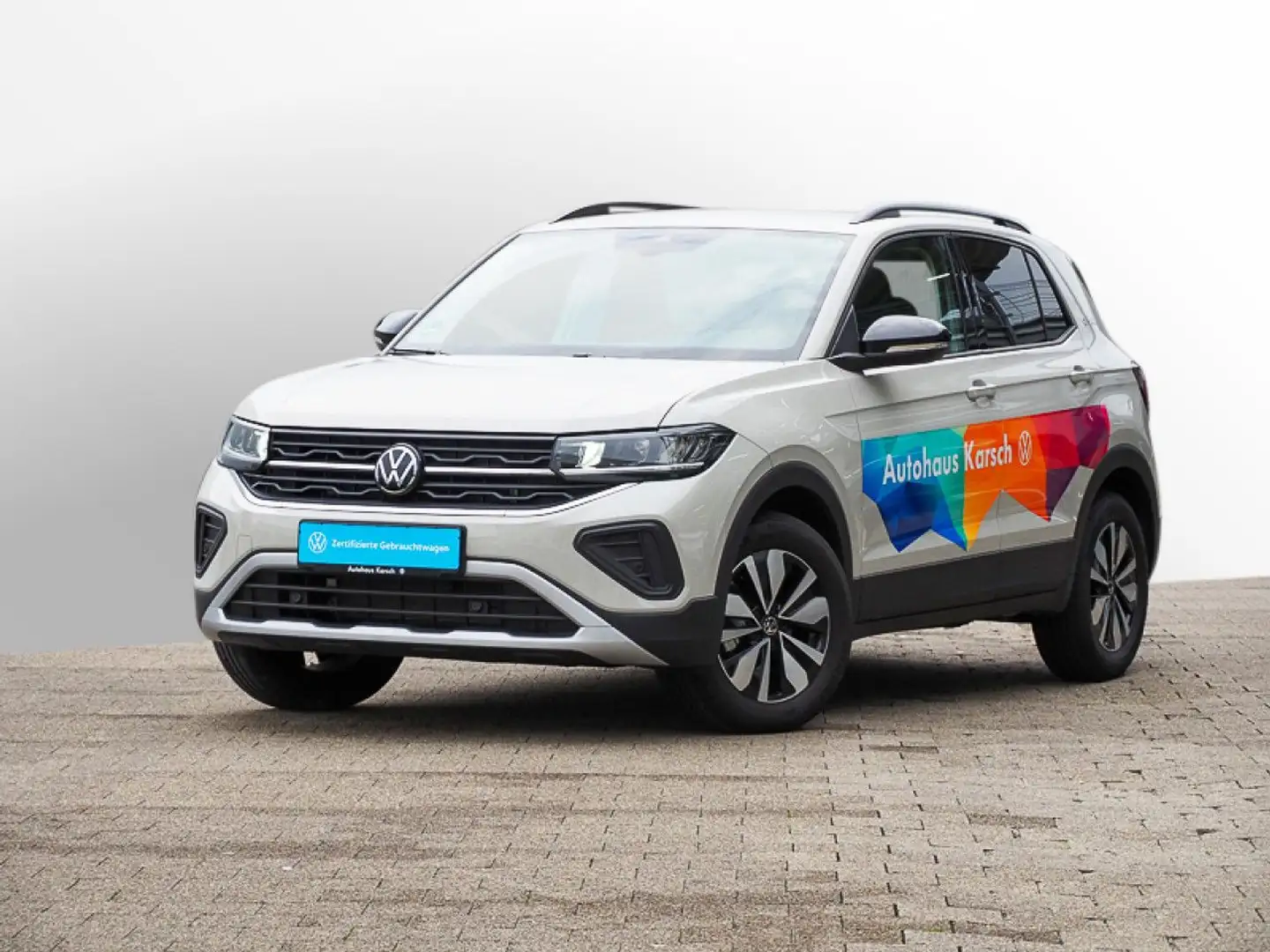 Volkswagen T-Cross 1.0 TSI GOAL LED, KAMERA Klima el. Fenster Grau - 2