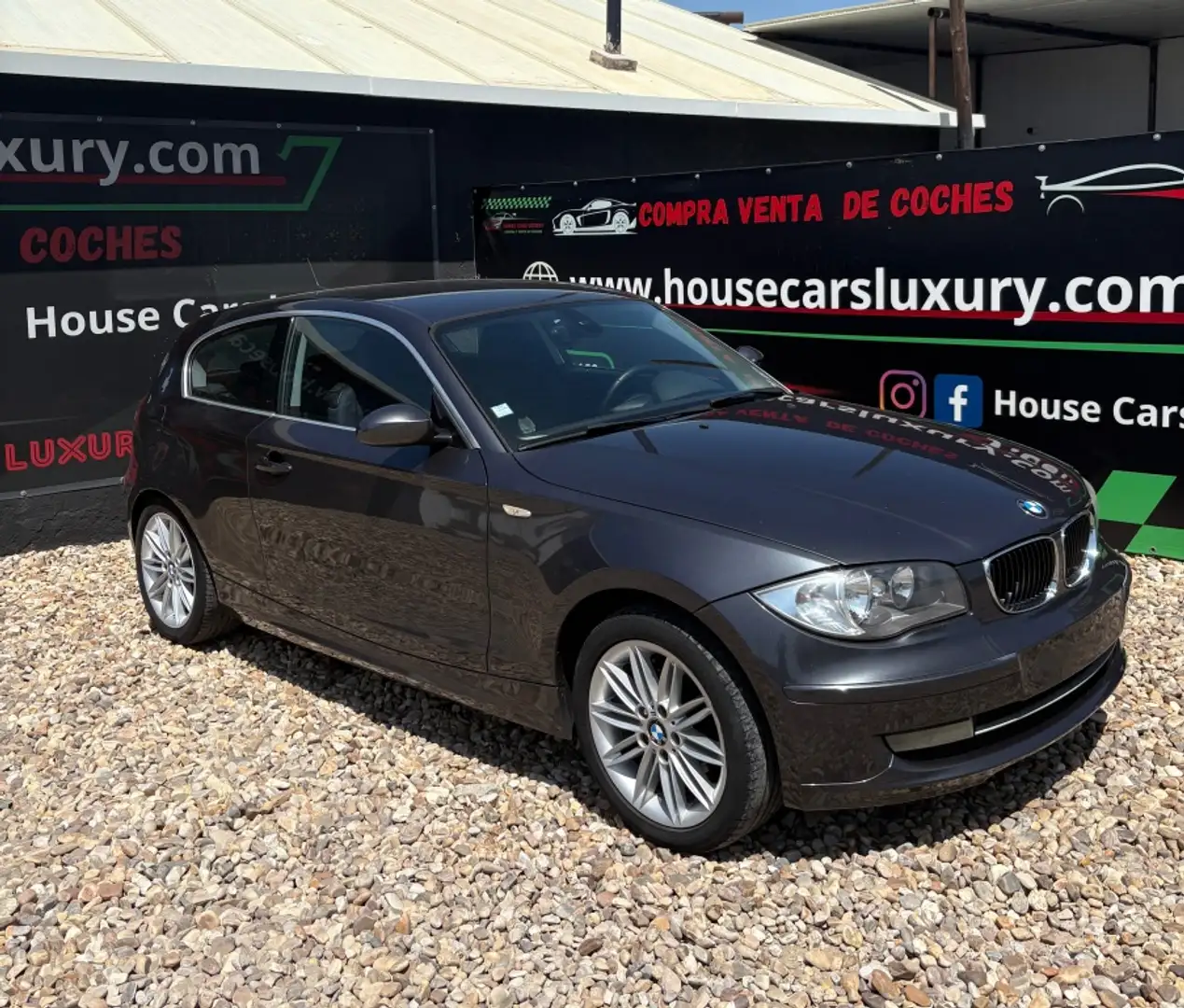 BMW 118 118d Cabrio Gris - 1