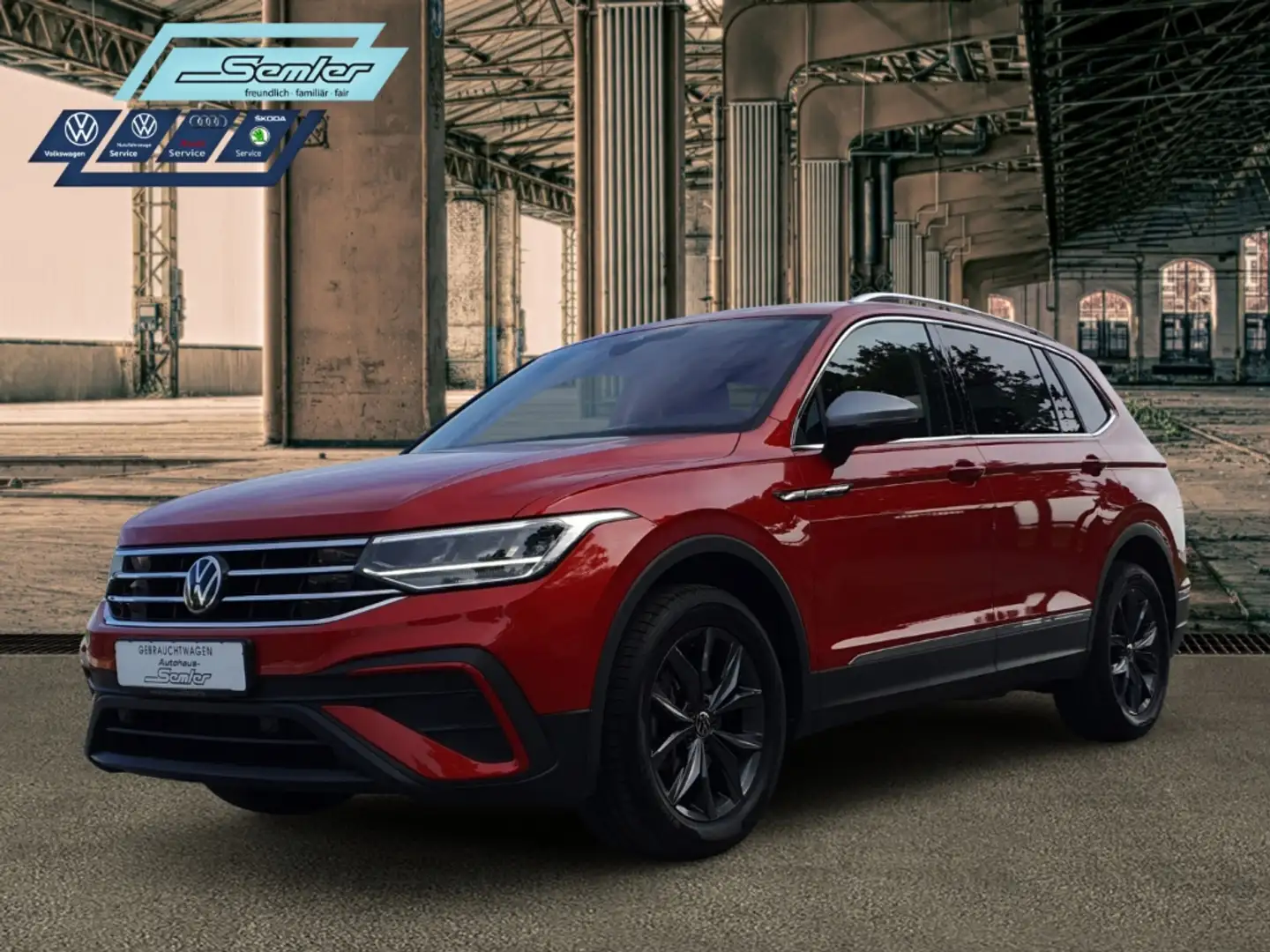 Volkswagen Tiguan Allspace Life 1.5 TSI 6-Gang HUD AHK NAVI KESSY Rood - 2