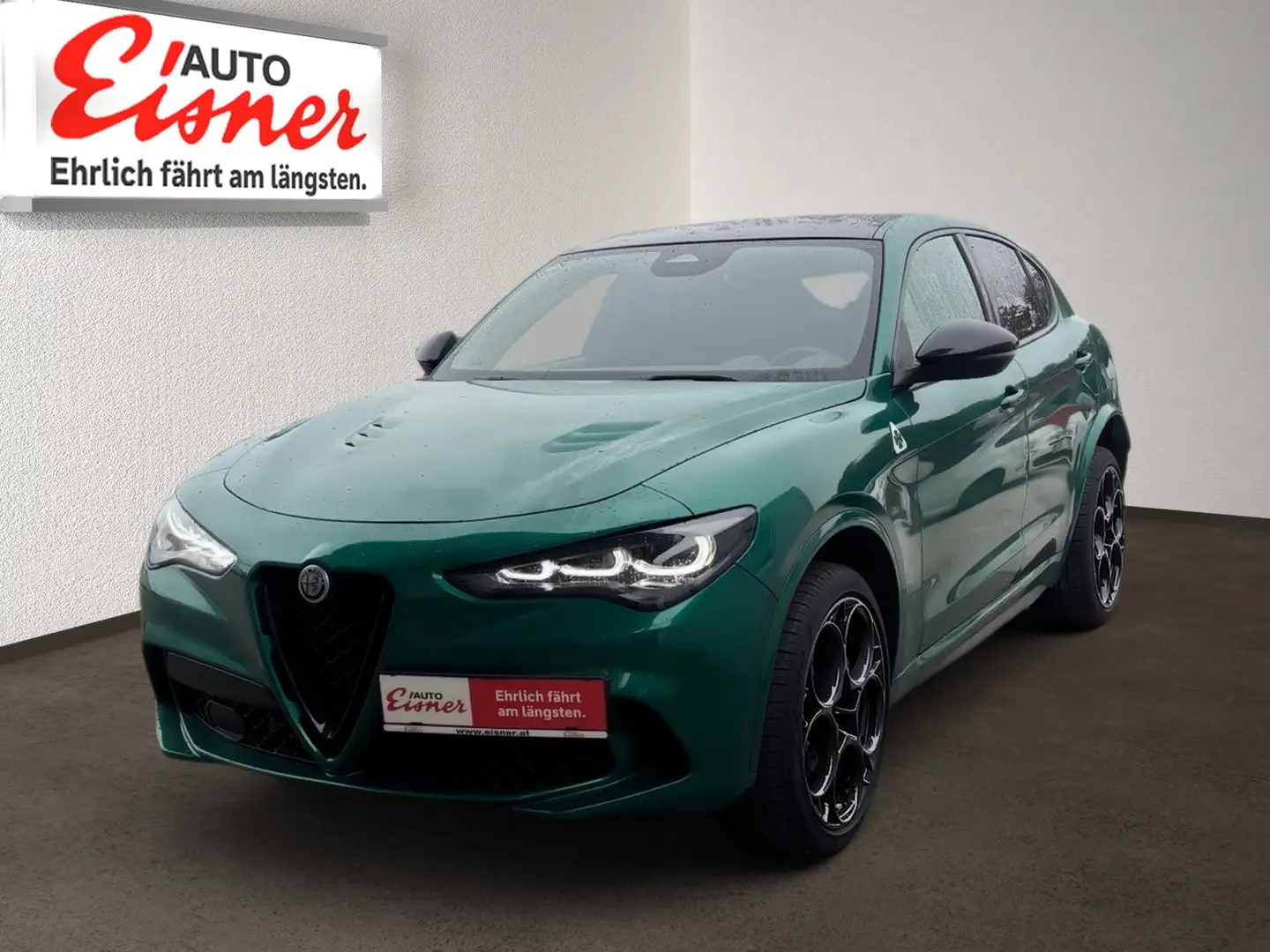 Alfa Romeo Stelvio 2.9 V6 Bi-Turbo Quadrifoglio Q4 2xKlima Grün - 2