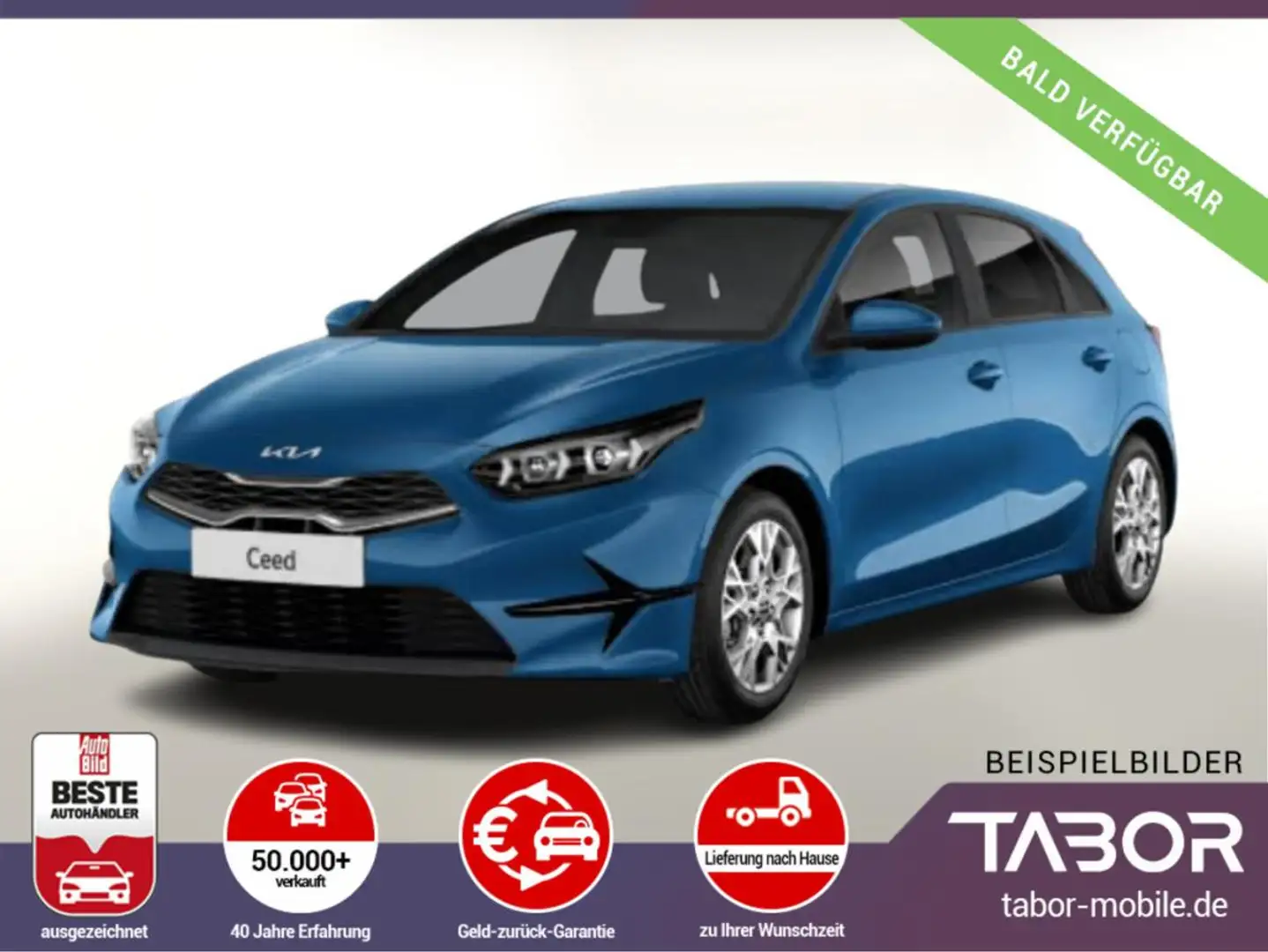 Kia Ceed / cee'd T-GDI 140 LED Klimaaut Nav SHZ Totwinkel LM Blau - 1