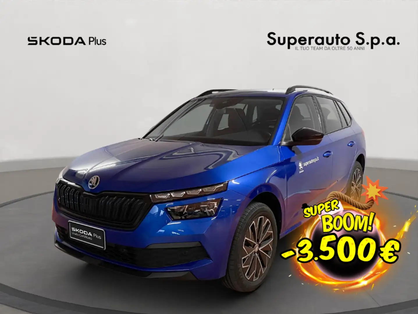 Skoda Kamiq 1.0 TSI 110 CV Black Dots Blu/Azzurro - 1