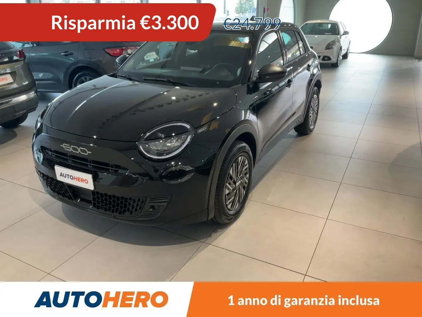 Fiat 600 1.2 Mild-Hybrid Nero - 1