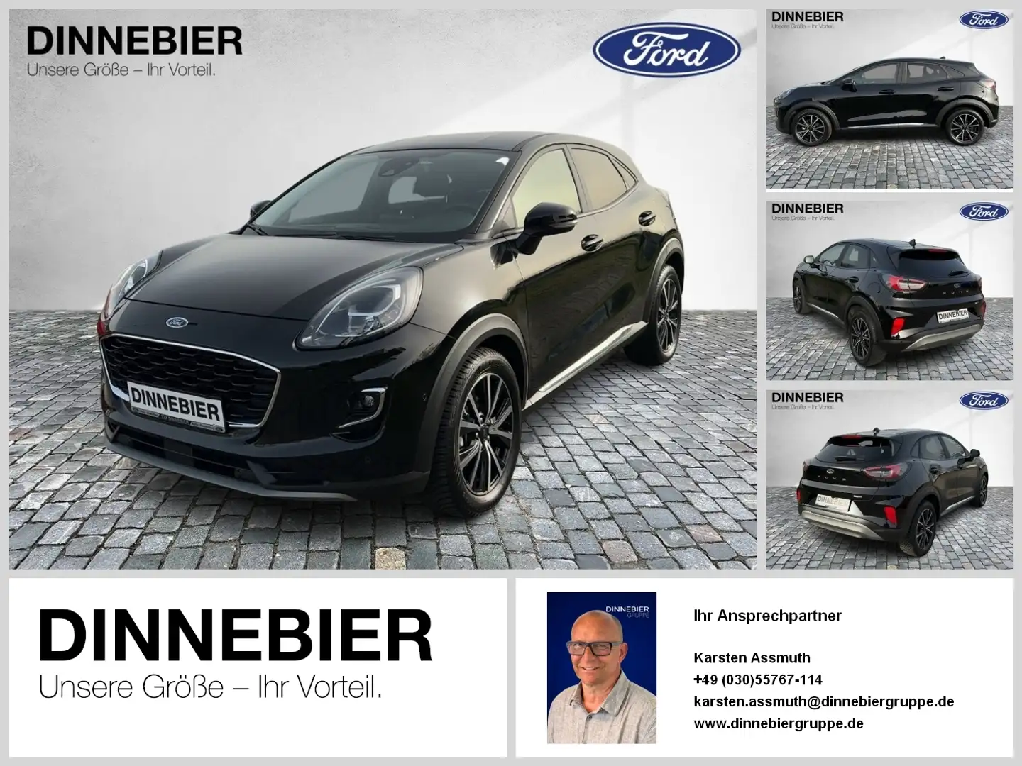 Ford Puma Titanium X LED+Navi+Kamera+Winterpaket Noir - 1