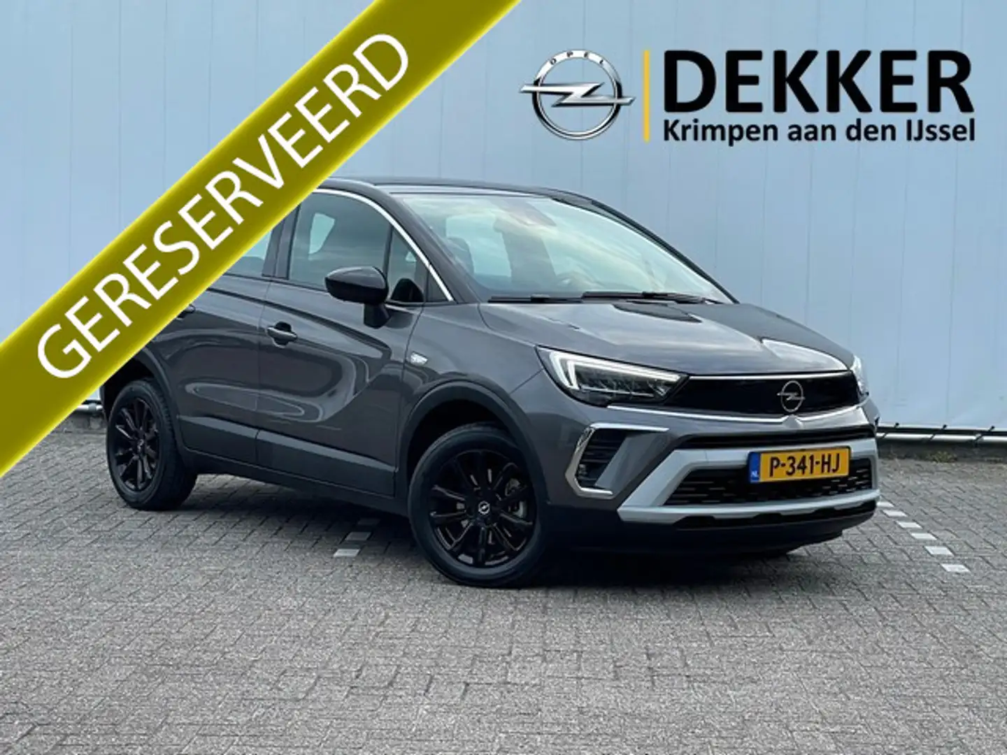 Opel Crossland 1.2 Turbo GS Line met Navi/Camera, Dodehoek, AGR, Grijs - 1