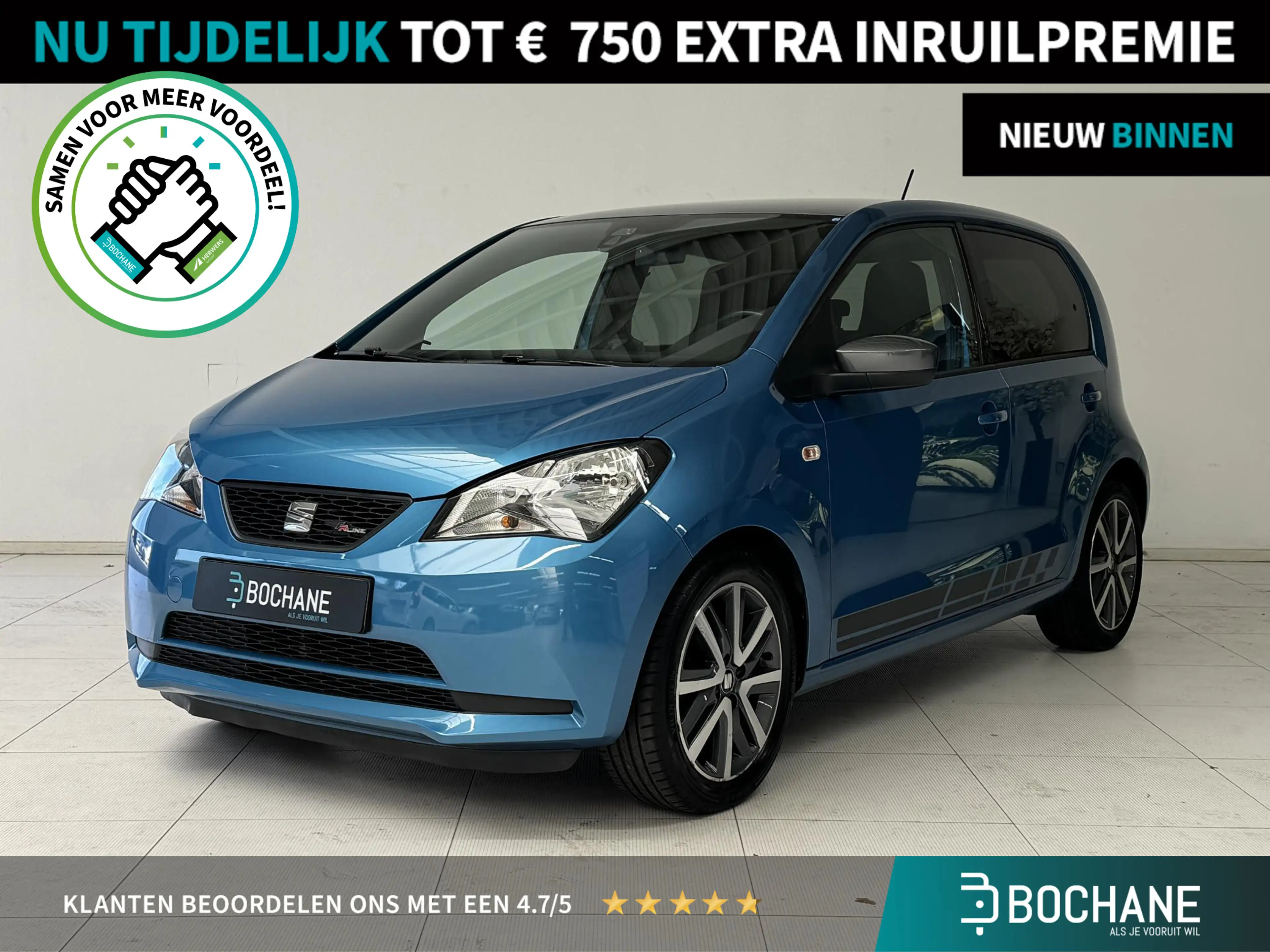 SEAT Mii 1.0 FR | Beats-Audio | Bluetooth | Airco | Lichtme