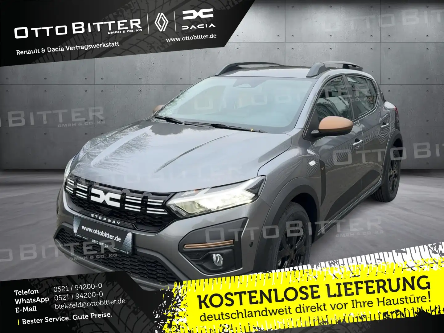 Dacia Sandero Stepway Extreme TCe90 AUTOMATIK SITZH Gris - 1