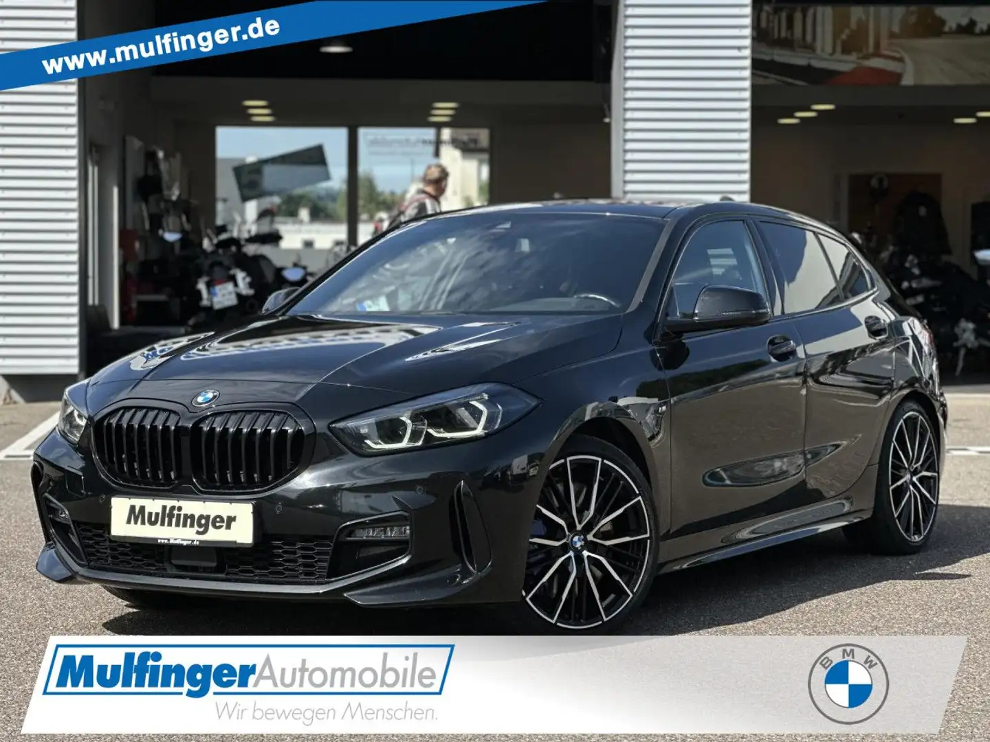 BMW 120 d xDr.M Sport Leder PanoDach Kamera Ha/Ka.19" Noir - 1