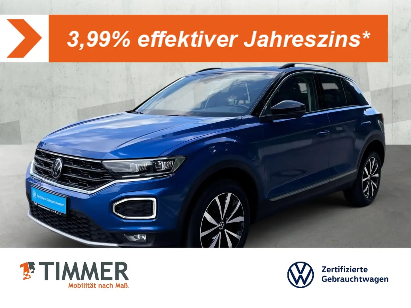 Volkswagen T-Roc 1.5 TSI DSG STYLE *BEATS *PANO *LED *RKAM *ACC * Bleu - 1