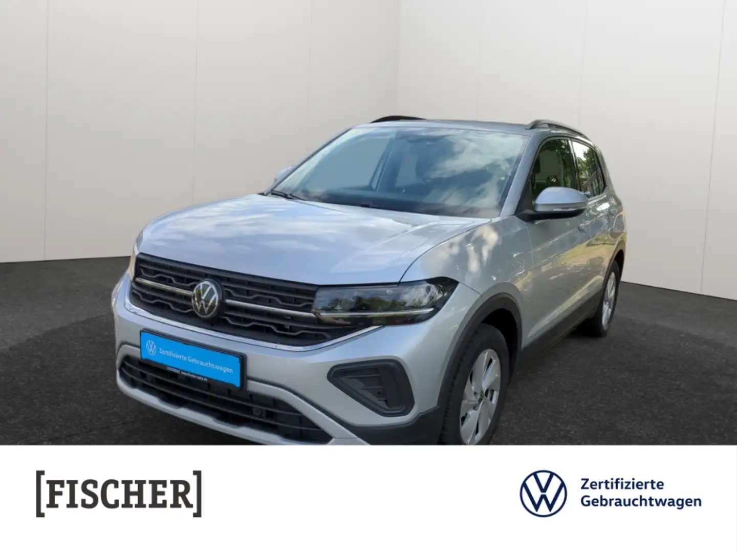Volkswagen T-Cross 1.0TSI Life LED Navi SHZ ACC PDC Carplay DAB Silber - 1