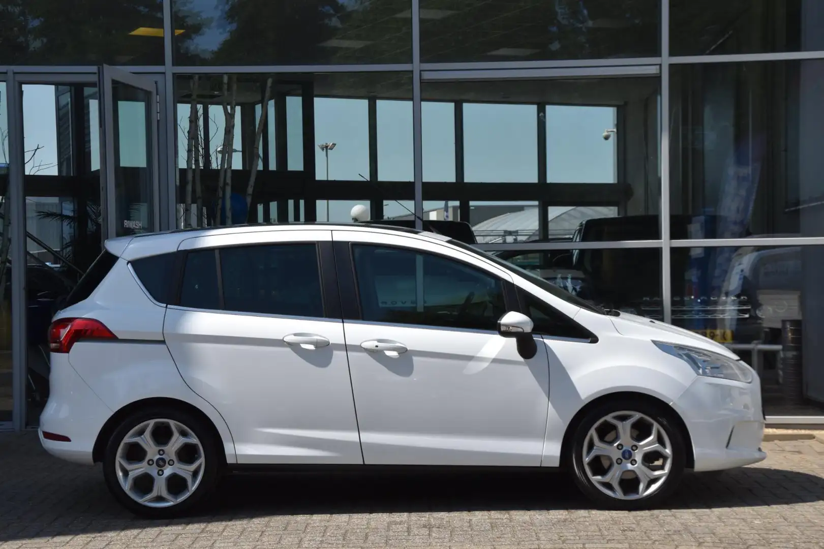 Ford B-Max 1.0 EcoBoost Titanium Airco Elek. Ramen Leder 1ste Wit - 2