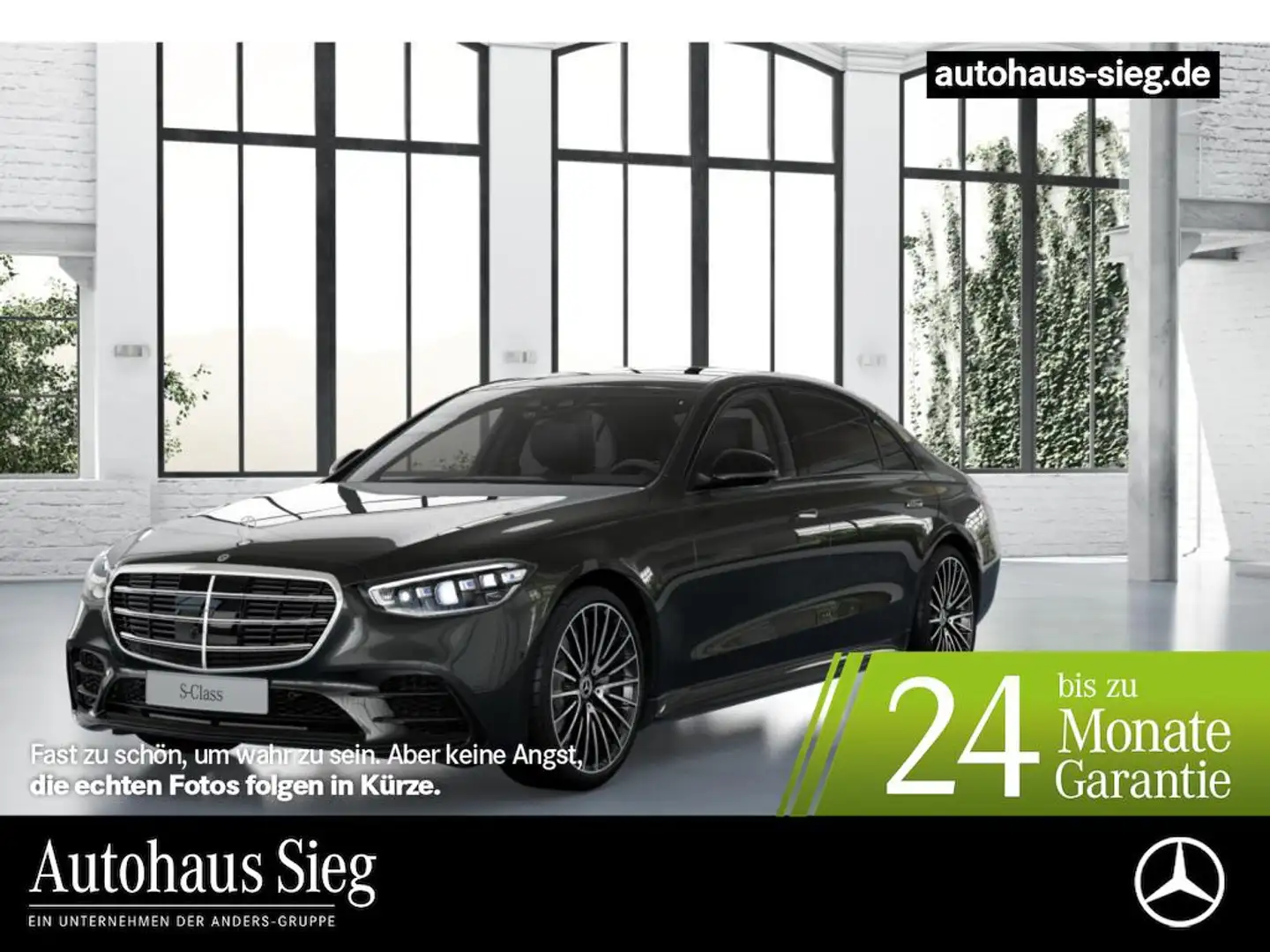 Mercedes-Benz S 450 d 4M L AMG+Night+Burmester+360°+Airmatic Grau - 1