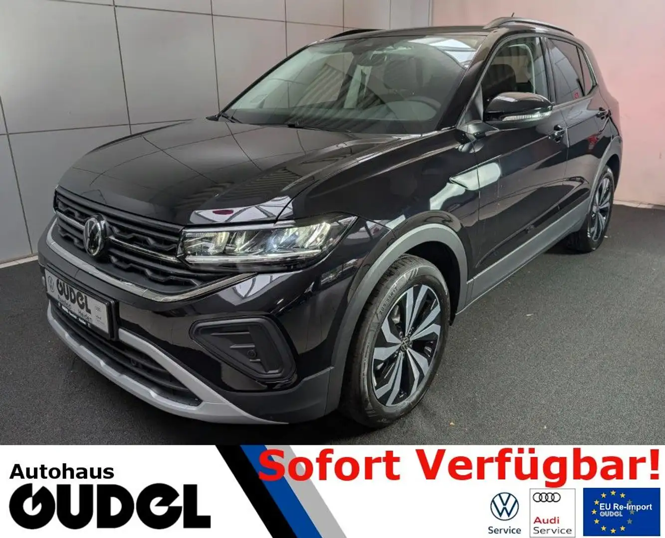 Volkswagen T-Cross 1.0 TSI OPF Life AHK AppC. Kamera ACC Noir - 1