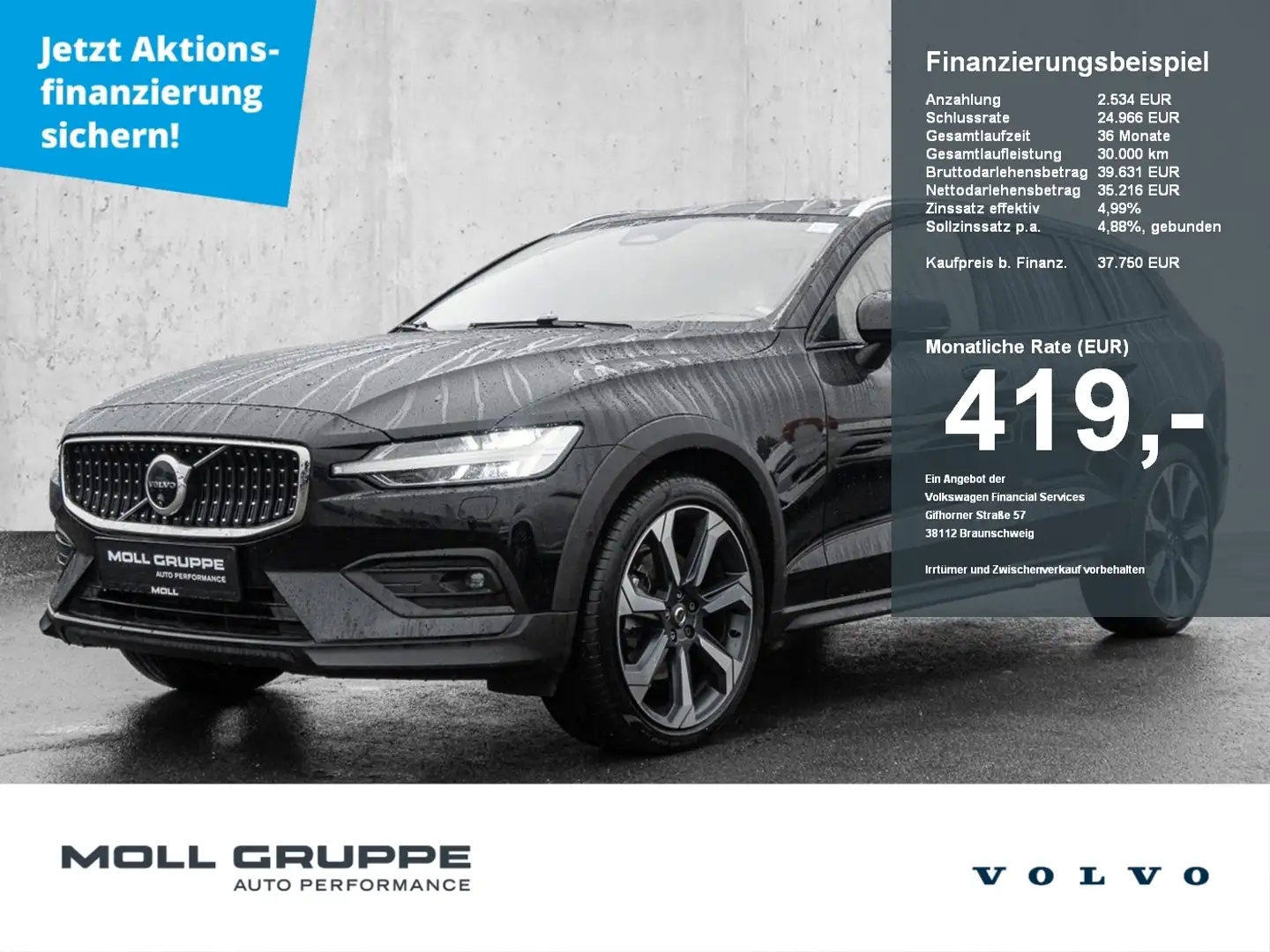 Volvo V60 Cross Country B4 (Diesel) AWD Plus LED 360Grad Harman/Kardon Schwarz - 1