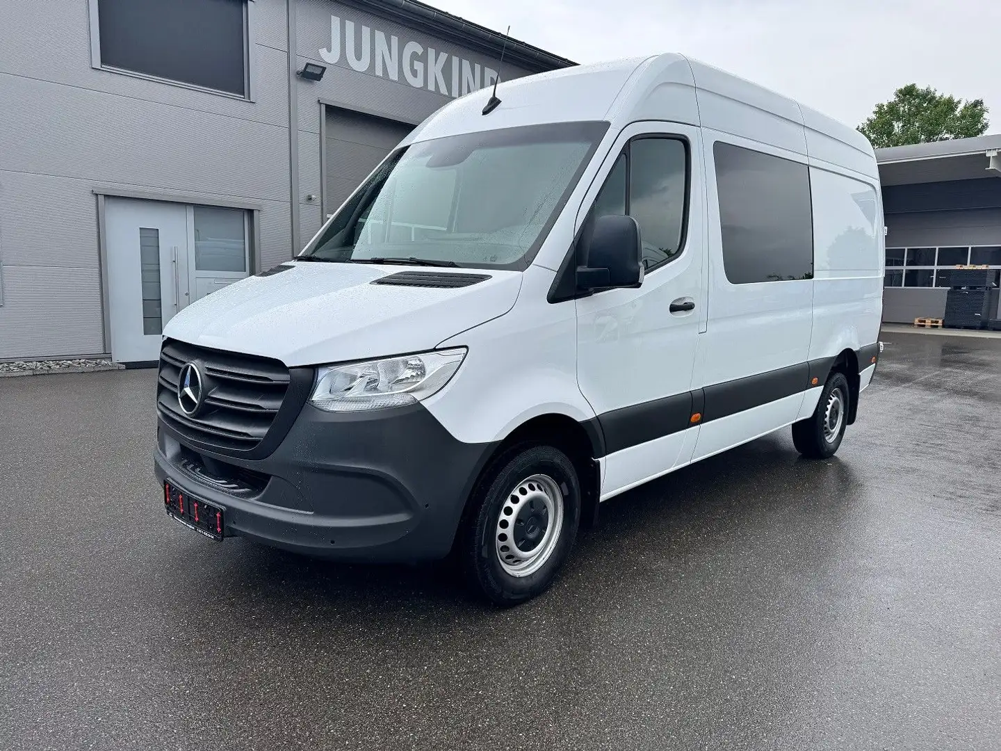 Mercedes-Benz Sprinter 319 CDI Lang Hoch Mixto AHK 3,5t MBUX Blanc - 1