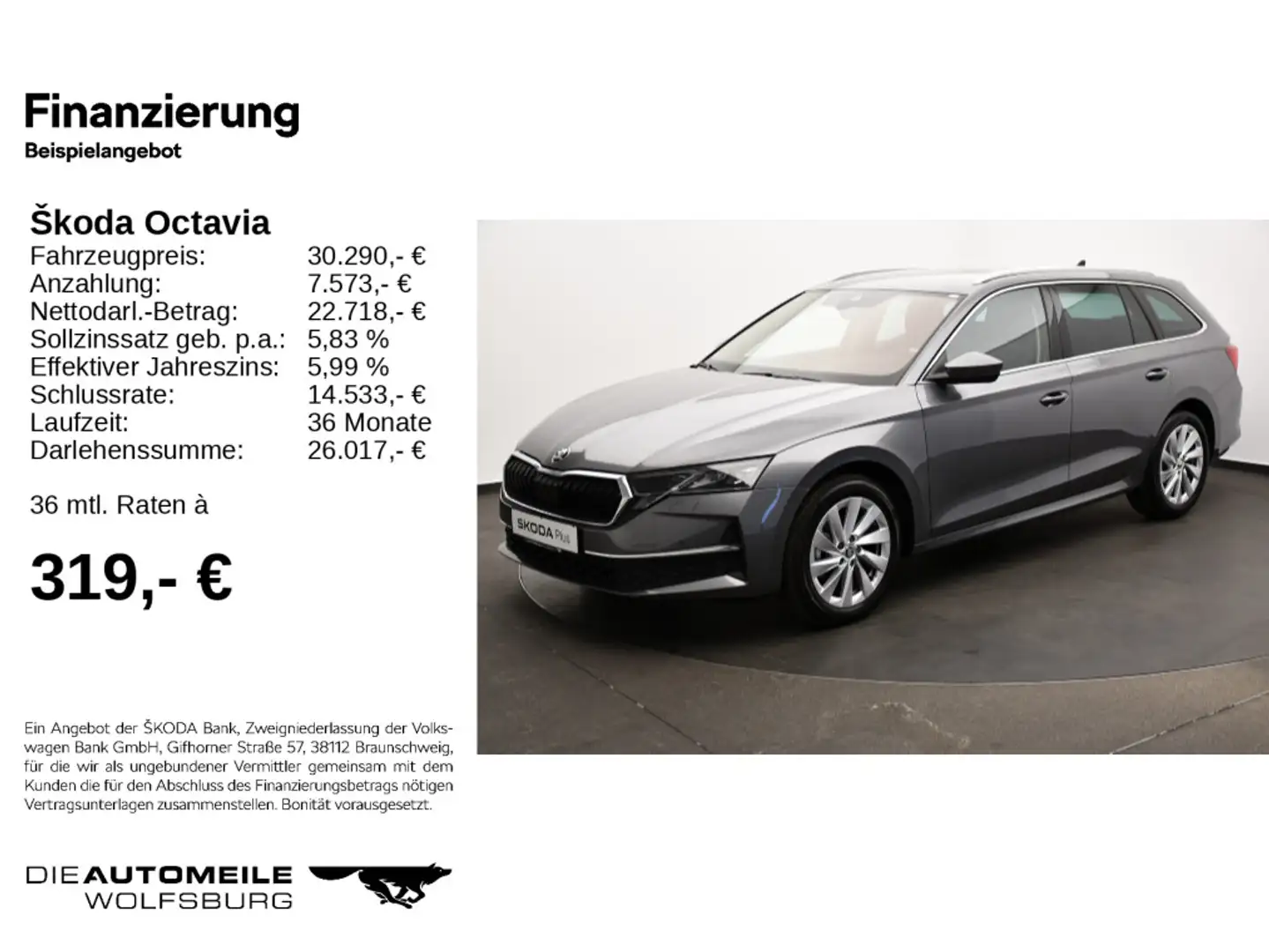 Skoda Octavia 4 IV Combi 1.5 eTSI DSG Selection Matrix Grau - 2