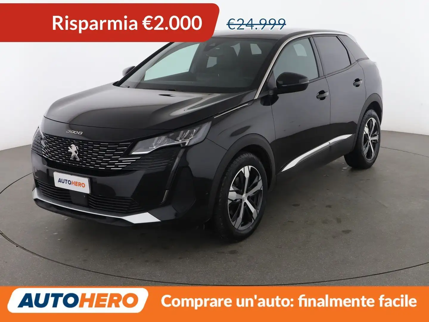 Peugeot 3008 1.5 Blue-HDi Allure Pack 130 CV Schwarz - 1