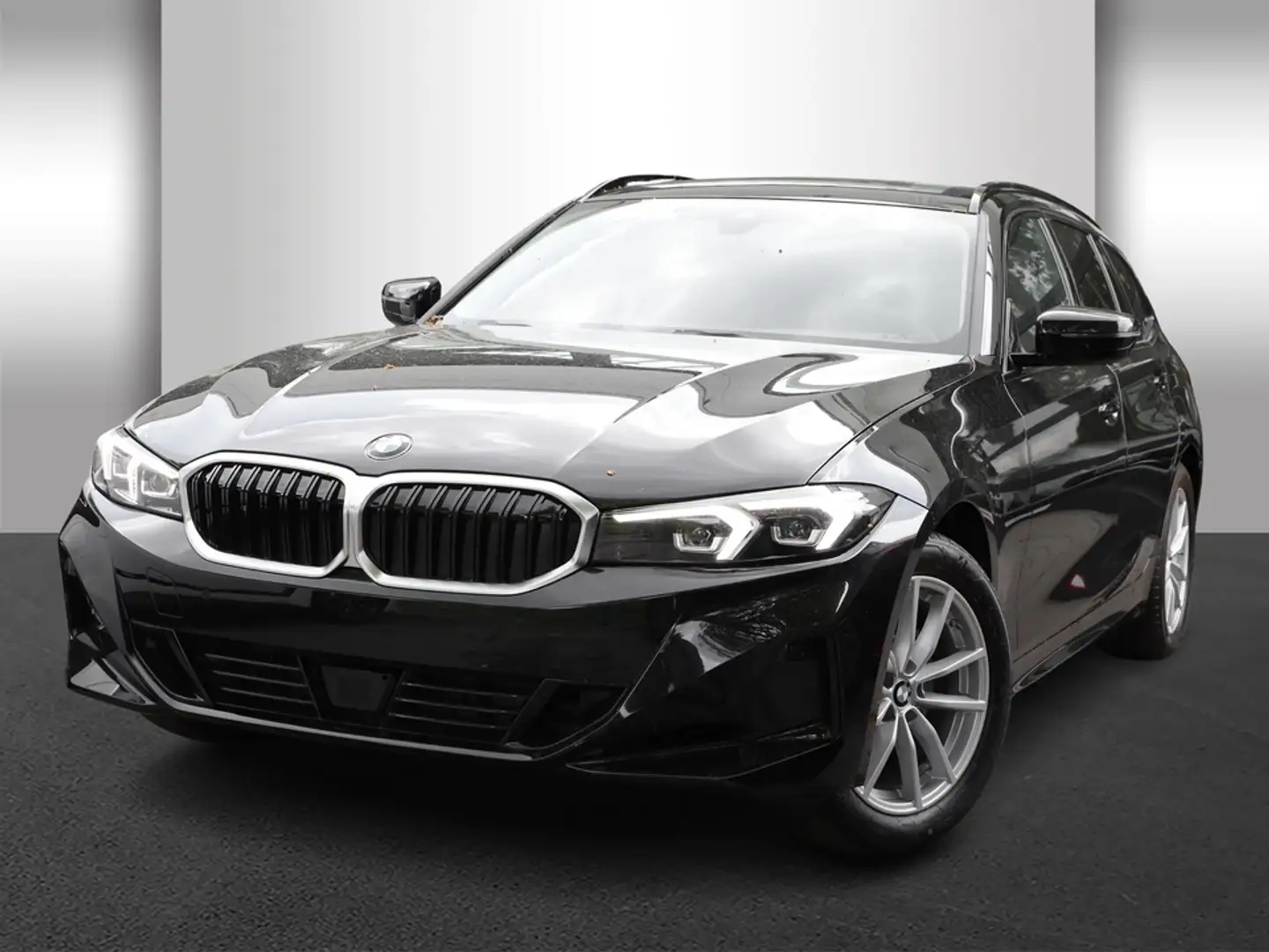 BMW 320 d Touring Automatik Sport Aut. Klimaaut. AHK Schwarz - 2