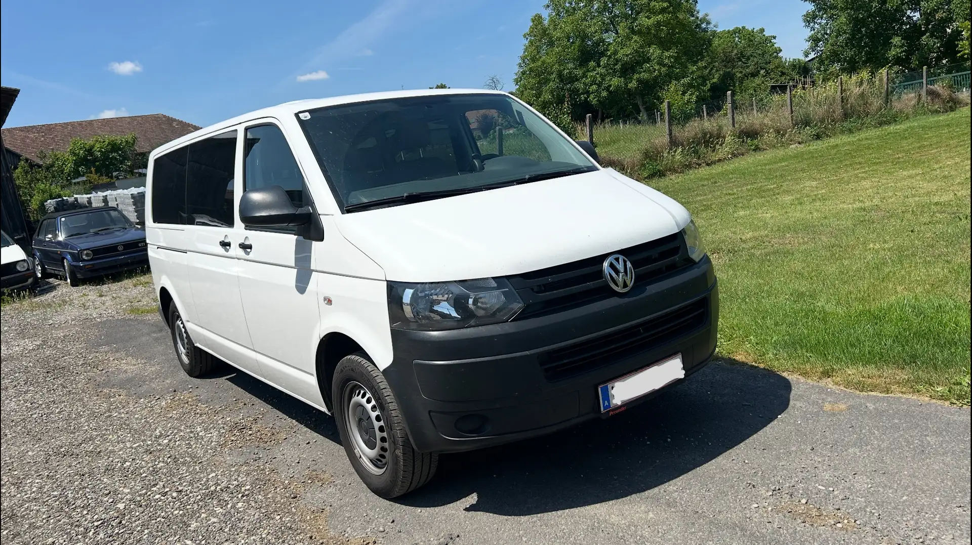Volkswagen T5 LR, 9-Sitzer, Navi, Tempomat, PDC,GRA,Standheizung Weiß - 1