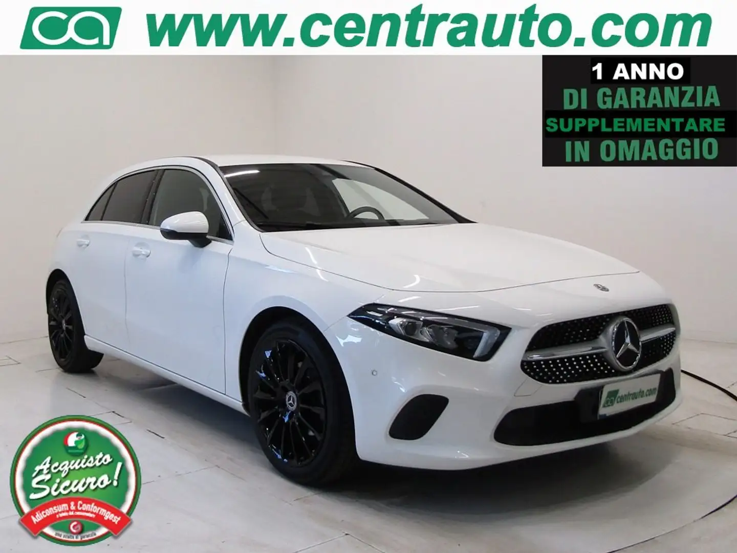 Mercedes-Benz A 180 d Aut. Sport 116 CV Blanc - 1