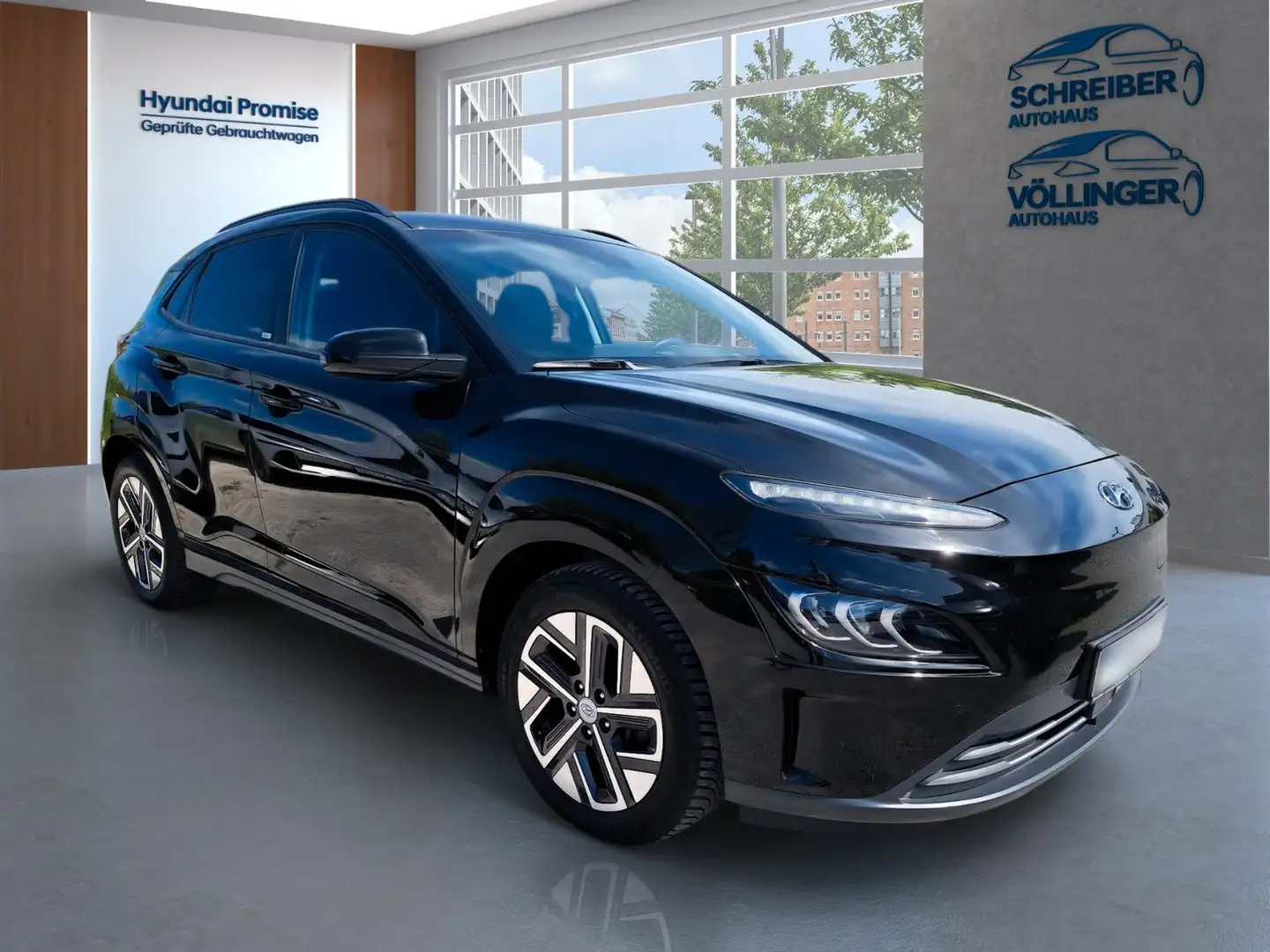 Hyundai KONA Premium Elektro 2WD 150 KW 3 phasig Noir - 2