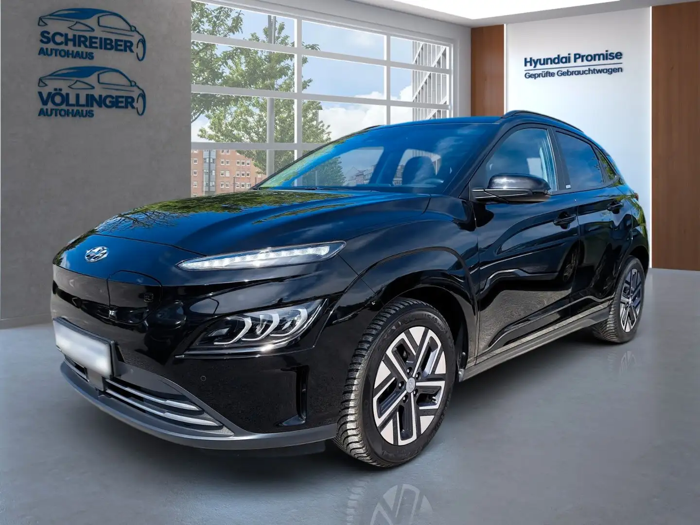 Hyundai KONA Premium Elektro 2WD 150 KW 3 phasig Noir - 1