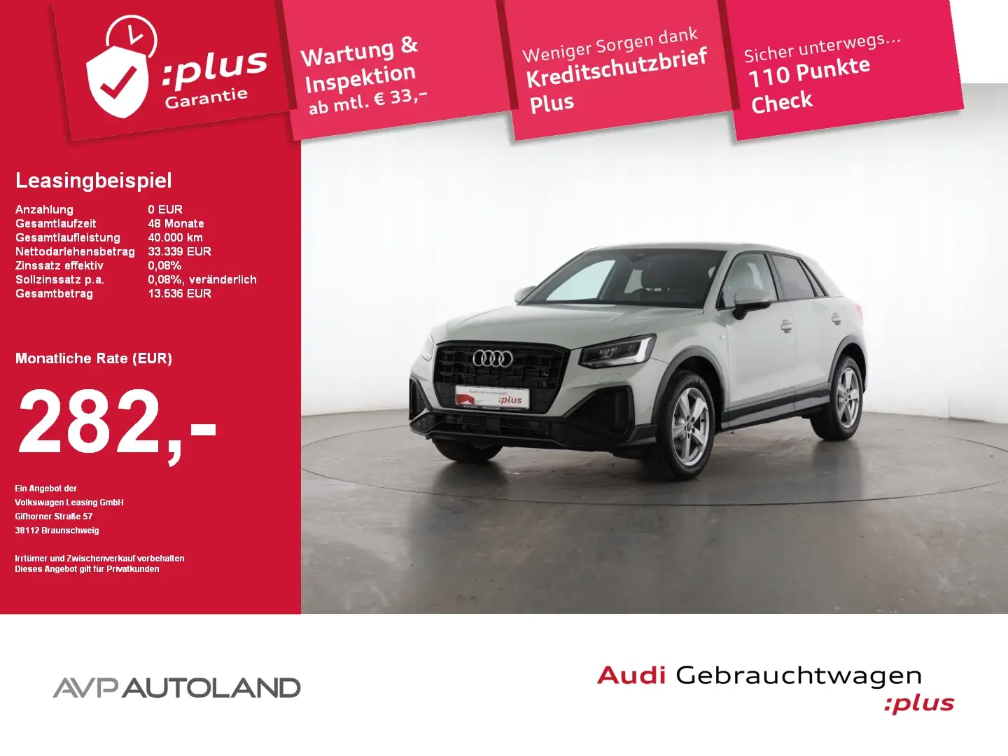 Audi Q2 30 TDI S tronic S line | AHK | MMI NAVI Silber - 1