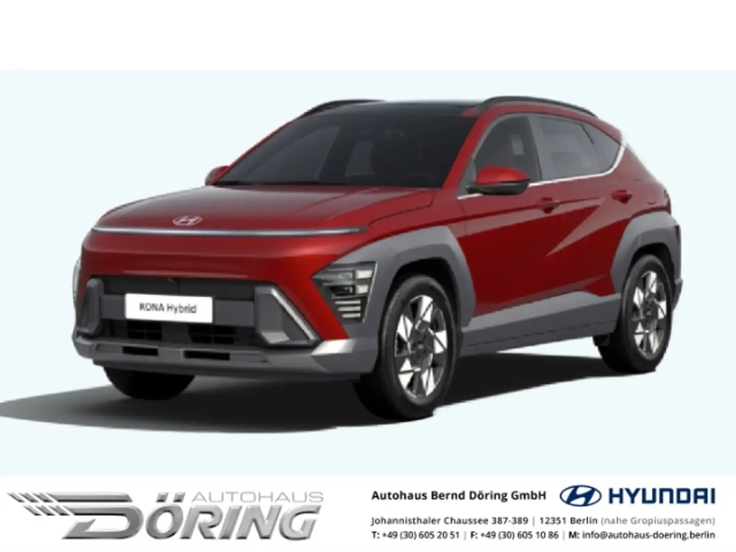 Hyundai KONA Prime Hybrid 2WD 1.6 Turbo HEV 141 PS AUTOMATIK SD Rot - 1