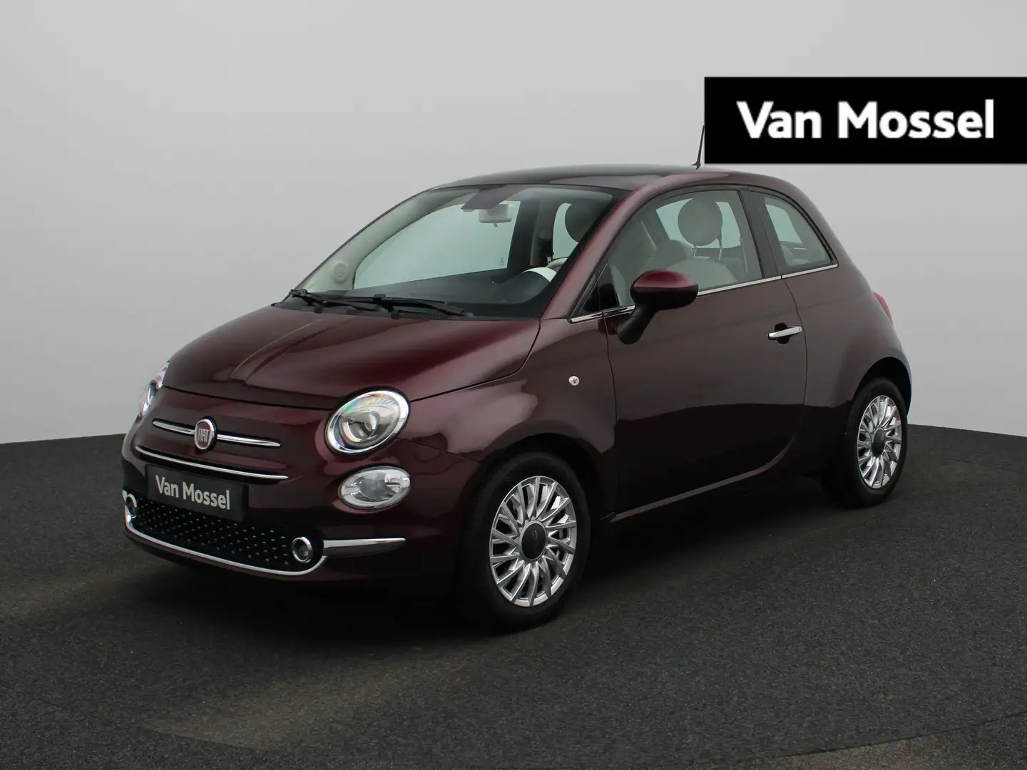 Fiat 500 0.9 TwinAir Turbo Lounge | Panoramadak | Full-Map Rouge - 1