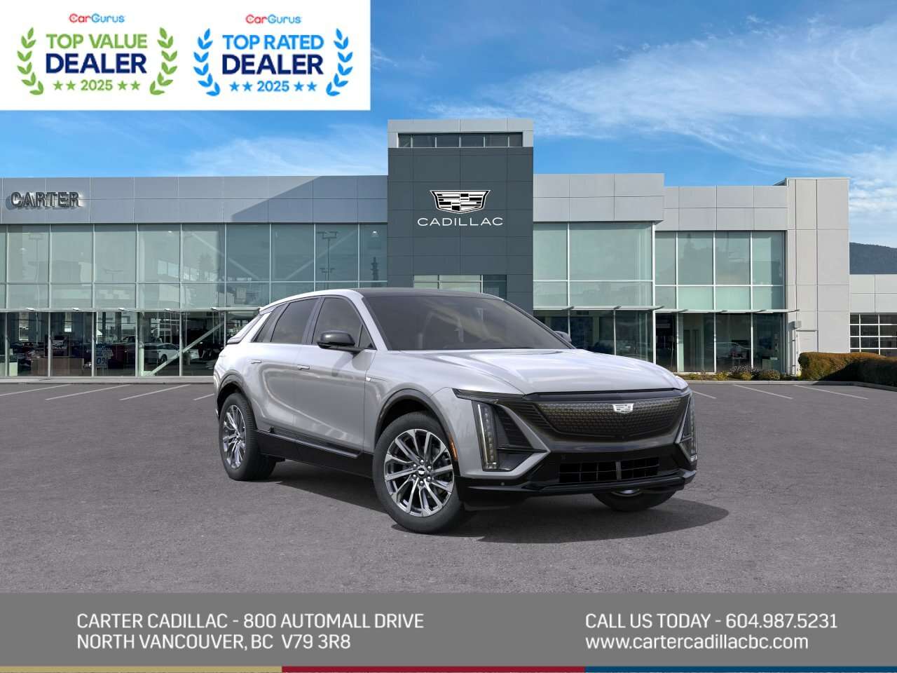 Silver 2027 Cadillac LYRIQ SUV / Crossover Rear-Wheel Drive 1-Speed Automatic