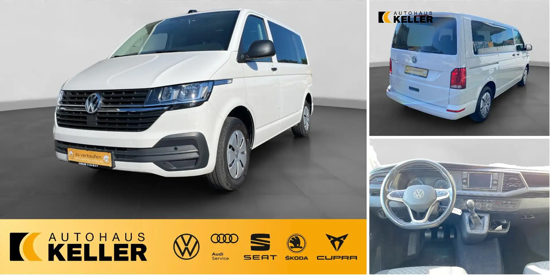 Volkswagen T6.1 Multivan Trendline 2.0 TDI 6-Gang Family AHK/Clima/PDC/Kam/ Blanc - 1