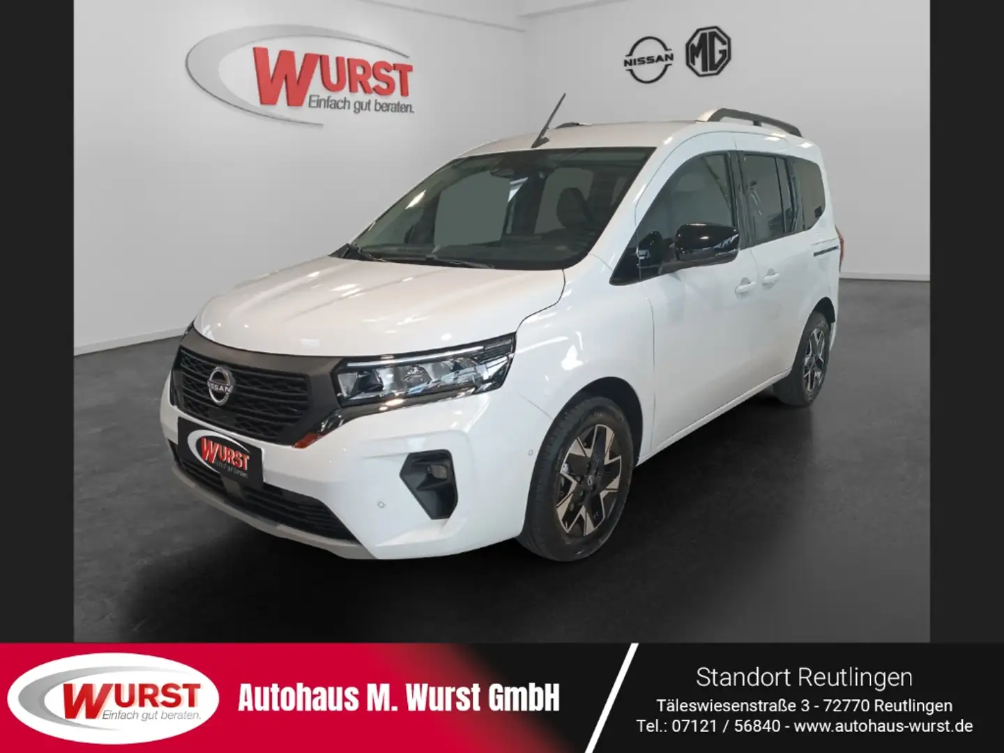 Nissan Townstar 1.3 DIG-T Kombi L1 Tekna LED Sitzheizung AppleCarp Weiß - 1