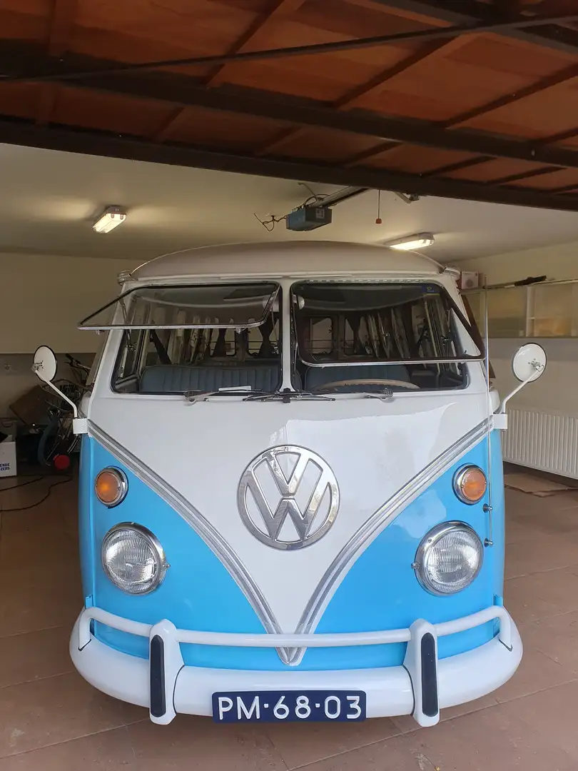 Volkswagen T1 Spijlbus Blauw - 2