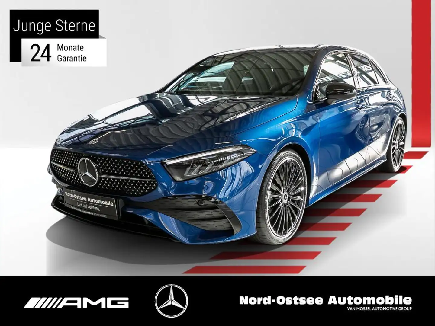 Mercedes-Benz A 200 AMG ADV+ NIGHT 19" MEMORY KEYLESS PDC Blau - 1