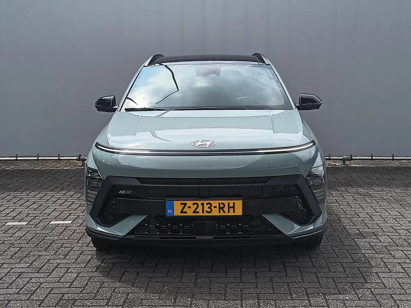 Hyundai KONA 1.6 GDI HEV 141pk DCT N Line Sky II Schuif/Kantel- Groen - 2