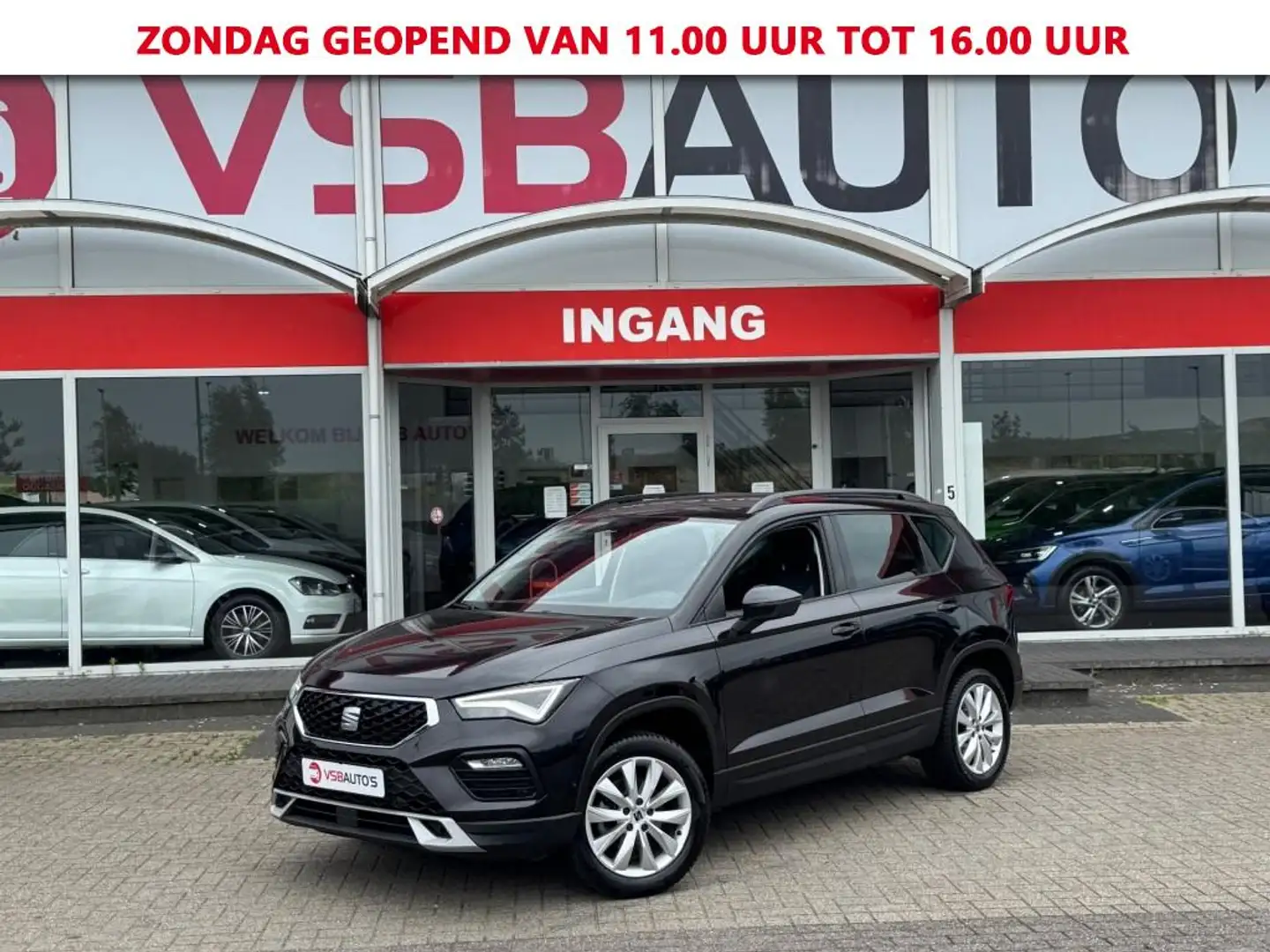 SEAT Ateca 1.0 TSI LED AIRCO LMV NAVI CARPLAY LMV Zwart - 1