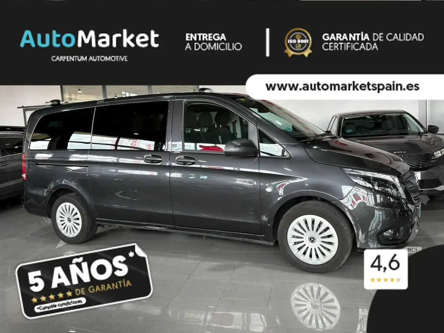 Mercedes-Benz Vito M1 Tourer 116 CDI Pro Larga 9G-Tronic Zwart - 2